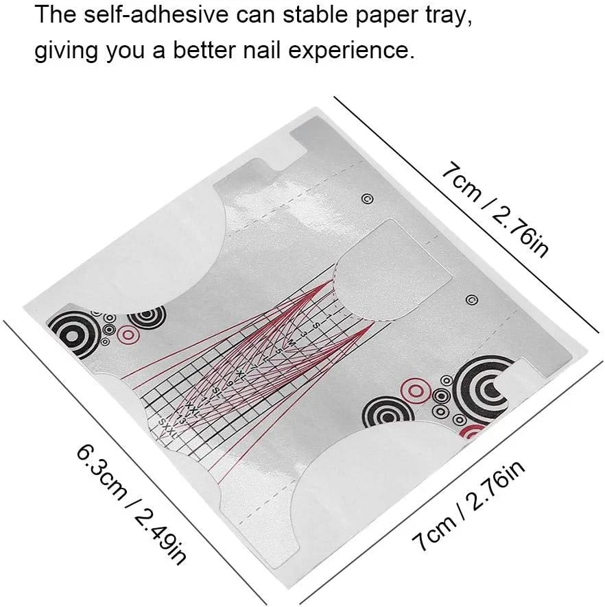 برچسب طراحی ناخن، 500 عدد برچسب خود چسب فرم طراحی ناخن اکریلیک، ابزار طراحی ناخن برای سالن های آرایشی و مصارف خانگی برچسب طراحی ناخن، 500 عدد برچسب خود چسب فرم طراحی ناخن اکریلیک، ابزار طراحی ناخن برای سالن های آرایشی و مصارف خانگی