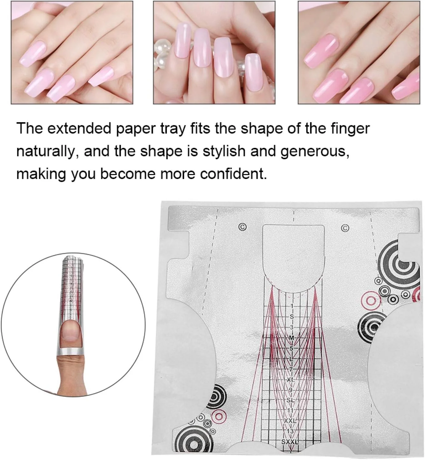 ۵۰۰ عدد برچسب اکستنشن ناخن، راهنمای فرم طراحی ناخن خودچسب، ابزار DIY طراحی ناخن برای زنان، دختران، سالن و لوازم خانگی ۵۰۰ عدد برچسب اکستنشن ناخن، راهنمای فرم طراحی ناخن خودچسب، ابزار DIY طراحی ناخن برای زنان، دختران، سالن و لوازم خانگی