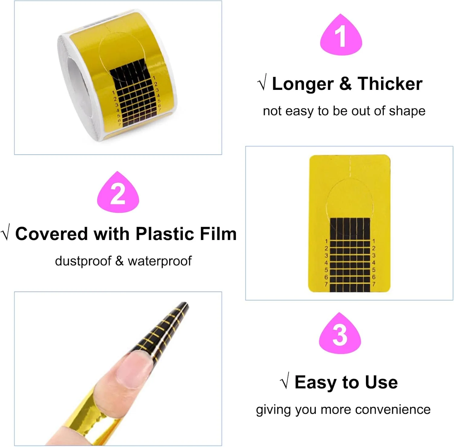 فاوونو 100 عدد فرم ناخن، راهنمای نوک طراحی ناخن، برچسب چسبی ضد گرد و غبار، کاغذ اکستنشن فرم ناخن، ابزار ناخن فاوونو 100 عدد فرم ناخن، راهنمای نوک طراحی ناخن، برچسب چسبی ضد گرد و غبار، کاغذ اکستنشن فرم ناخن، ابزار ناخن