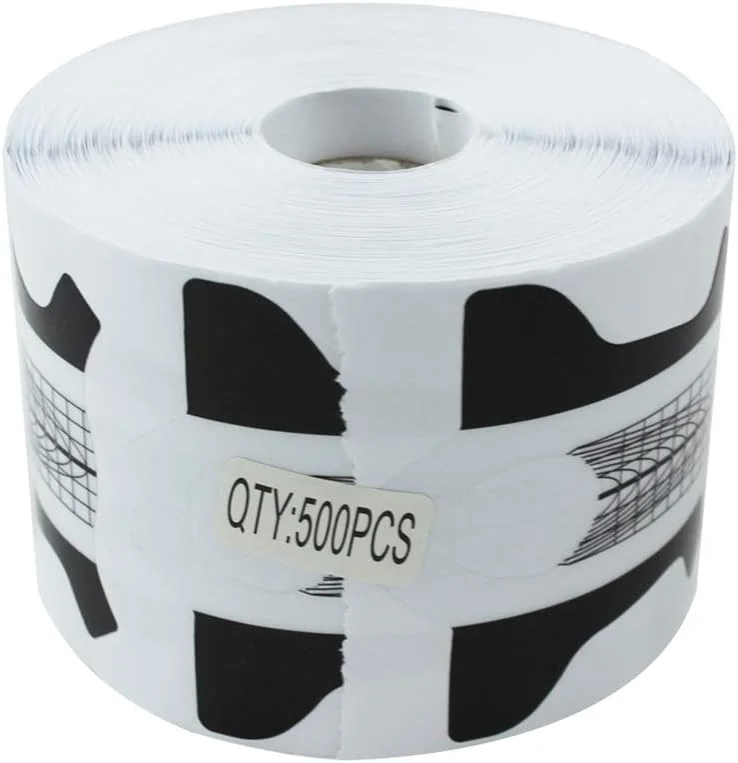 500 عدد فرم ناخن، استیکرهای راهنمای طراحی ناخن مشکی و شفاف برای ابزار مانیکور و اکستنشن ناخن با ژل UV آکریلیک 500 عدد فرم ناخن، استیکرهای راهنمای طراحی ناخن مشکی و شفاف برای ابزار مانیکور و اکستنشن ناخن با ژل UV آکریلیک