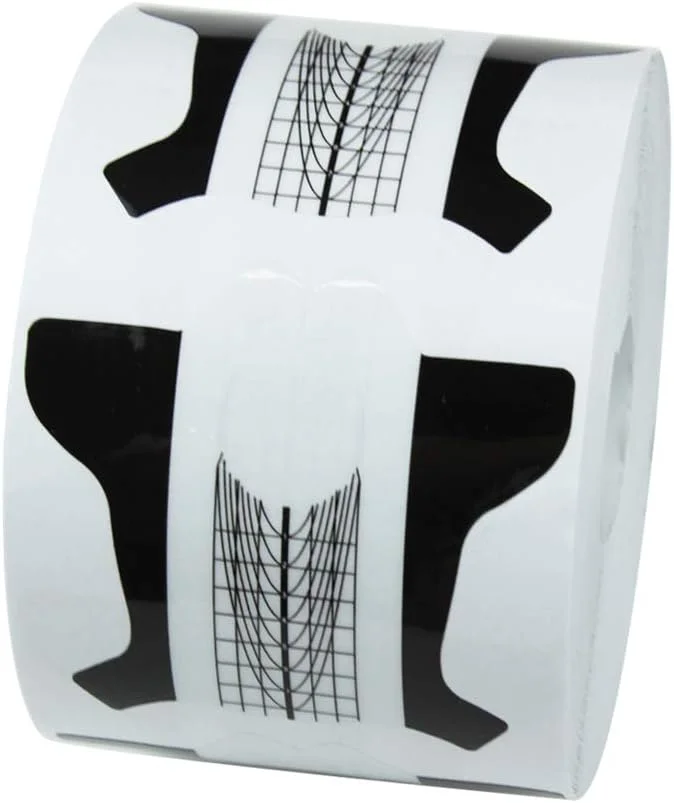 500 عدد فرم ناخن، استیکرهای راهنمای طراحی ناخن مشکی و شفاف برای ابزار مانیکور و اکستنشن ناخن با ژل UV آکریلیک 500 عدد فرم ناخن، استیکرهای راهنمای طراحی ناخن مشکی و شفاف برای ابزار مانیکور و اکستنشن ناخن با ژل UV آکریلیک