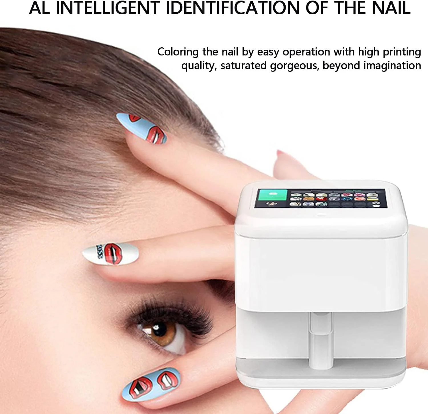 دستگاه چاپ ناخن سه بعدی قابل حمل DECOTE، دستگاه چاپ هوشمند ناخن با صفحه لمسی دیجیتال و قابلیت اتصال وای فای دستگاه چاپ ناخن سه بعدی قابل حمل DECOTE، دستگاه چاپ هوشمند ناخن با صفحه لمسی دیجیتال و قابلیت اتصال وای فای