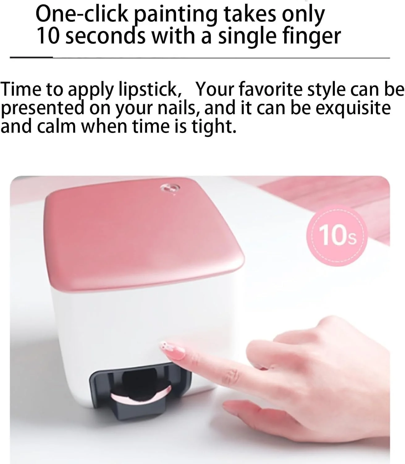 دستگاه چاپگر دیجیتال طرح ناخن موبایل، دستگاه چاپگر هوشمند سه بعدی طرح ناخن، دستگاه مینی قابل حمل طراحی ناخن با کنترل از طریق اپلیکیشن موبایل رایگان، پشتیبانی از وای فای/DIY/USB، مناسب برای طراحی ناخن دختران در خانه دستگاه چاپگر دیجیتال طرح ناخن موبایل، دستگاه چاپگر هوشمند سه بعدی طرح ناخن، دستگاه مینی قابل حمل طراحی ناخن با کنترل از طریق اپلیکیشن موبایل رایگان، پشتیبانی از وای فای/DIY/USB، مناسب برای طراحی ناخن دختران در خانه