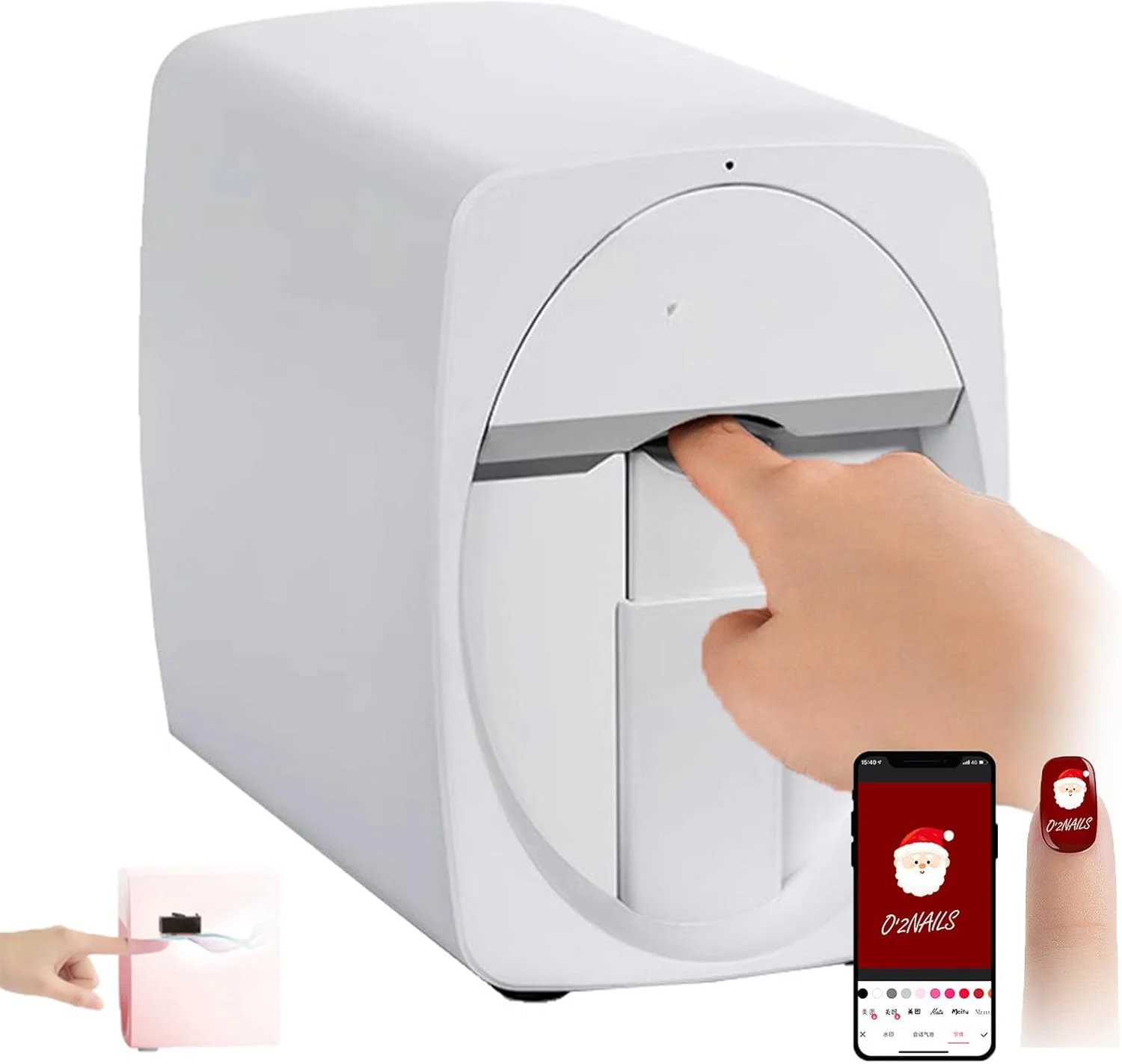دستگاه مینی چاپ ناخن قابل حمل، پرینتر دیجیتال موبایل طراحی ناخن، پشتیبانی از WiFi/DIY، رزولوشن چاپ 2400dpi، پرینتر هوشمند سه بعدی طراحی ناخن، برای زیبایی و مراقبت شخصی ناخن های دخترانه در خانه دستگاه مینی چاپ ناخن قابل حمل، پرینتر دیجیتال موبایل طراحی ناخن، پشتیبانی از WiFi/DIY، رزولوشن چاپ 2400dpi، پرینتر هوشمند سه بعدی طراحی ناخن، برای زیبایی و مراقبت شخصی ناخن های دخترانه در خانه
