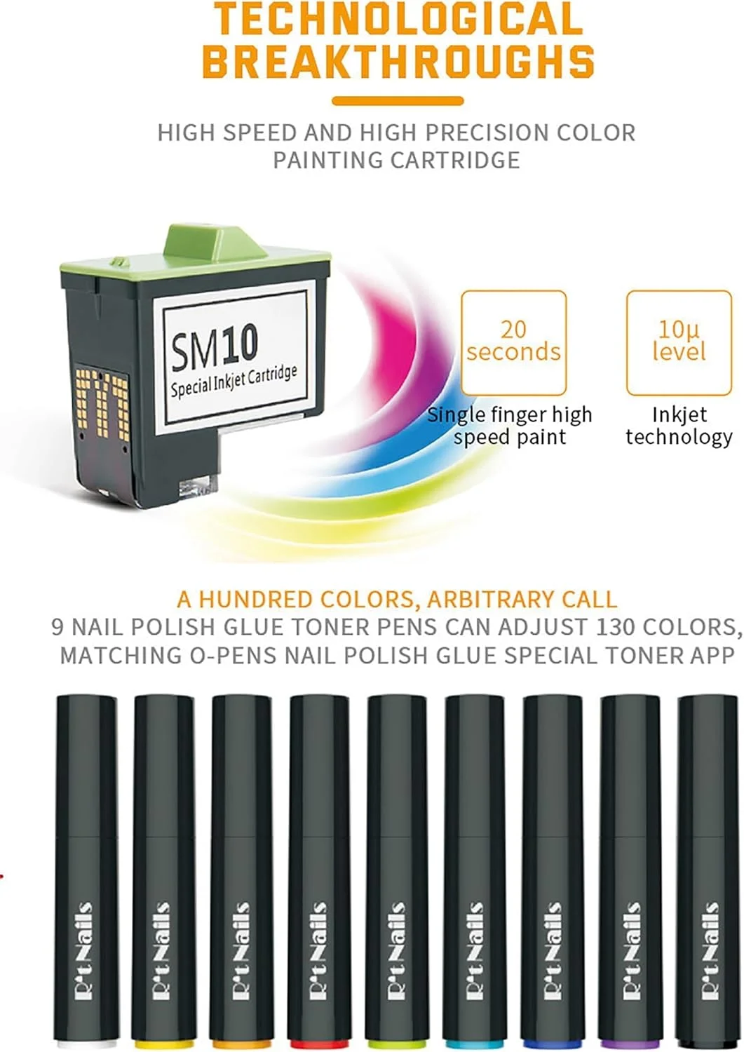 دستگاه چاپ ناخن سه بعدی با صفحه نمایش دیجیتال، دستگاه چاپگر هنر ناخن قابل حمل با برنامه هوشمند/کنترل WiFi، چاپ سریع 20 ثانیه ای، دستگاه خشک کن لاک طراحی ناخن DIY دستگاه چاپ ناخن سه بعدی با صفحه نمایش دیجیتال، دستگاه چاپگر هنر ناخن قابل حمل با برنامه هوشمند/کنترل WiFi، چاپ سریع 20 ثانیه ای، دستگاه خشک کن لاک طراحی ناخن DIY