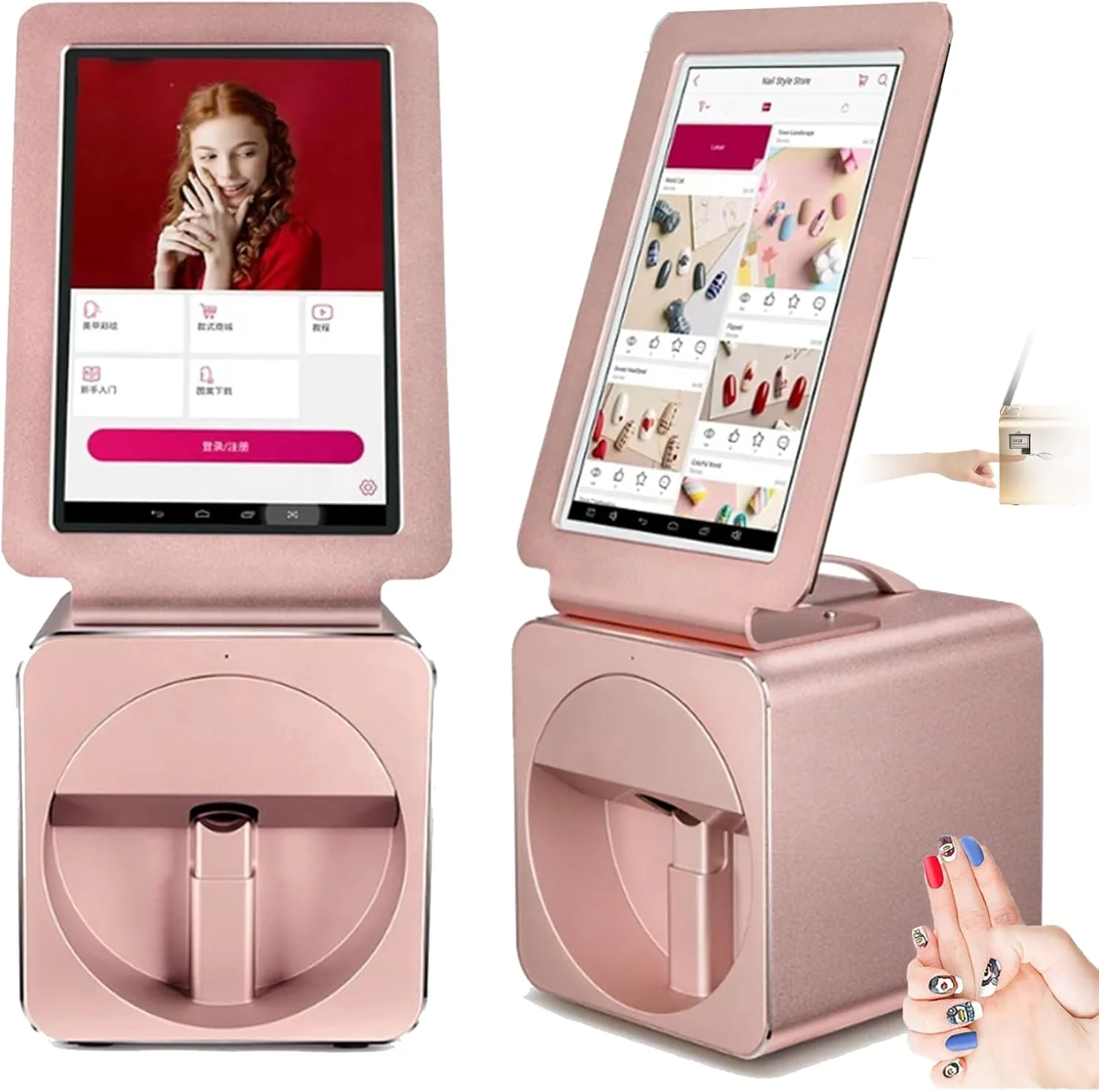 دستگاه چاپ ناخن سه بعدی هوشمند، دستگاه دیجیتال موبایل برای طراحی ناخن با صفحه لمسی 10.1 اینچی، رزولوشن چاپ 2400dpi، دستگاه چاپگر حرفه ای ناخن با پشتیبانی از WiFi/DIY برای استفاده در استودیوهای طراحی ناخن دستگاه چاپ ناخن سه بعدی هوشمند، دستگاه دیجیتال موبایل برای طراحی ناخن با صفحه لمسی 10.1 اینچی، رزولوشن چاپ 2400dpi، دستگاه چاپگر حرفه ای ناخن با پشتیبانی از WiFi/DIY برای استفاده در استودیوهای طراحی ناخن