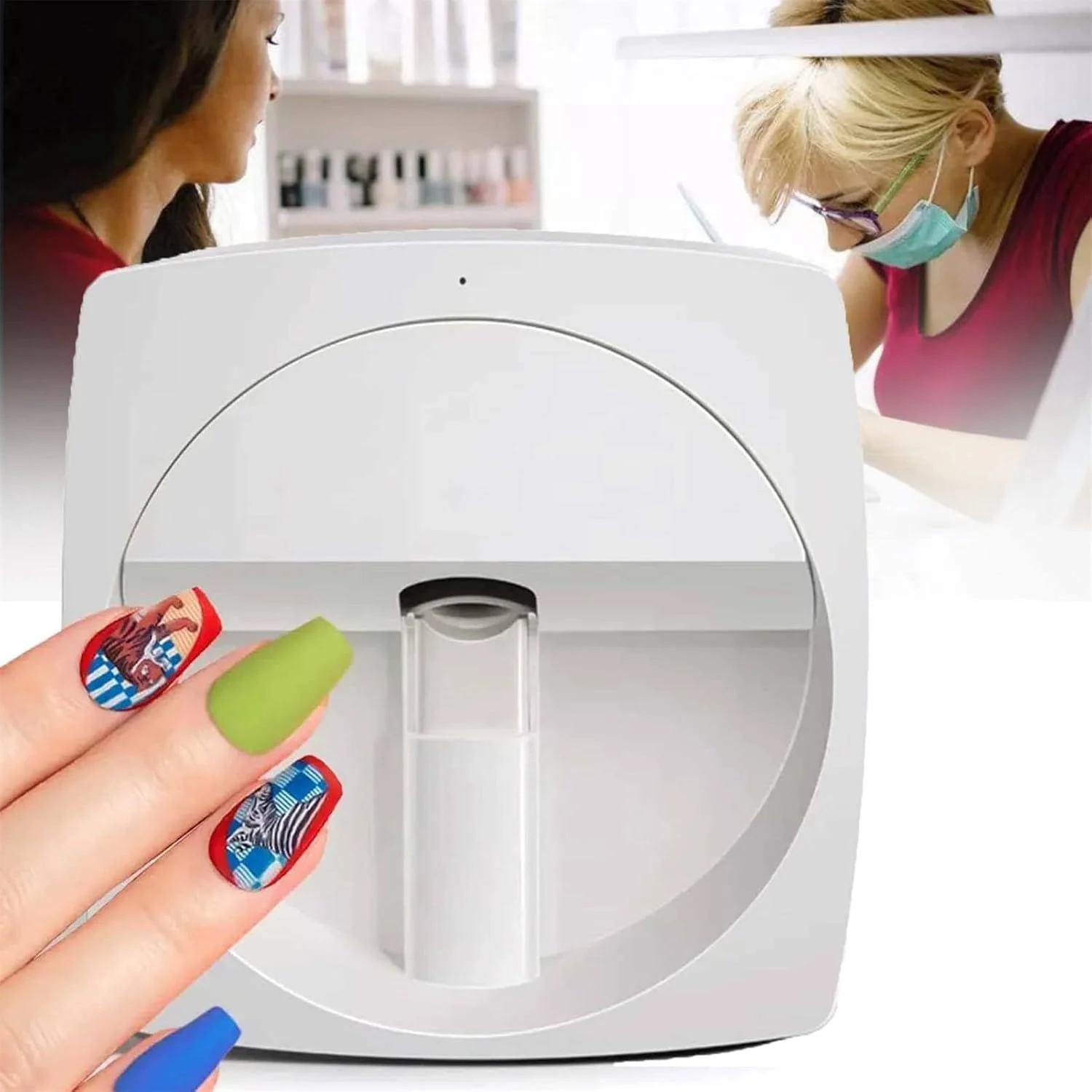 دستگاه چاپگر سه بعدی ناخن، هنر ناخن DIY، دستگاه چاپ هنر ناخن موبایل قابل حمل، برای چاپ حرفه ای و هوشمند هنر در خانه یا سالن ناخن دستگاه چاپگر سه بعدی ناخن، هنر ناخن DIY، دستگاه چاپ هنر ناخن موبایل قابل حمل، برای چاپ حرفه ای و هوشمند هنر در خانه یا سالن ناخن