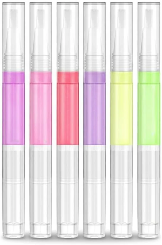 مجموعه روغن کوتیکول، 6 عدد قلم روغن کوتیکول، روغن ناخن برای رشد و استحکام، قلم روغن ناخن ژلی با مواد طبیعی میوه ای برای جلوگیری از ترک خوردن و خشک شدن و تقویت کننده