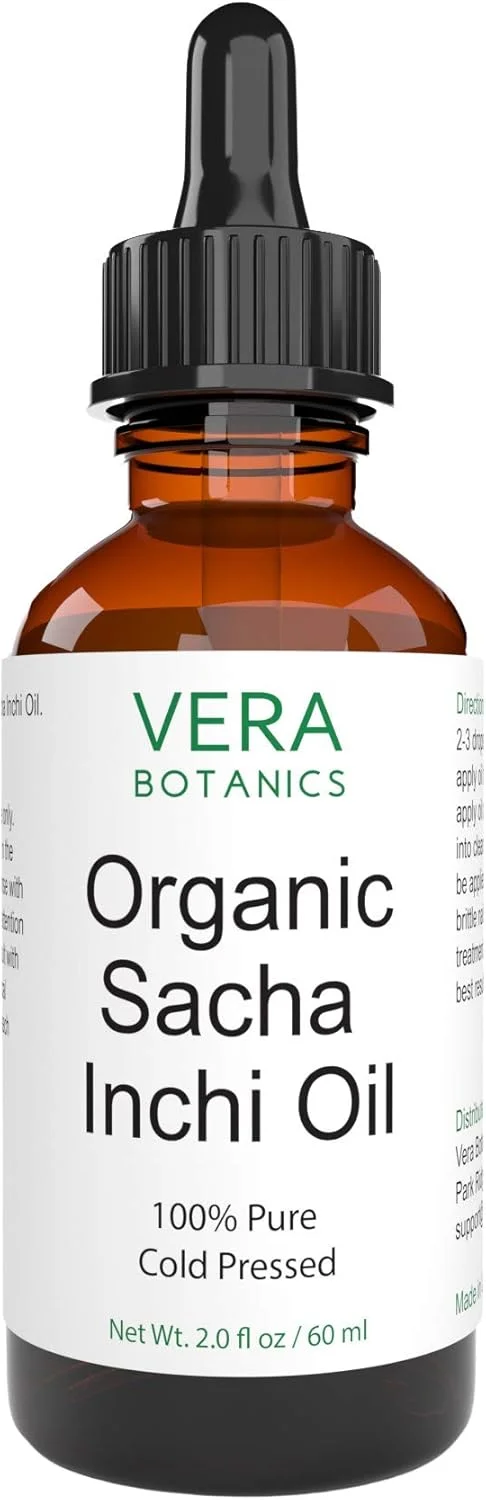 روغن ساشا اینچی ارگانیک 100% خالص و طبیعی، تصفیه نشده، پرس سرد برای صورت، پوست خشک، ناخن ها، لب ها، بدن و مو - کاهش شکستگی مو