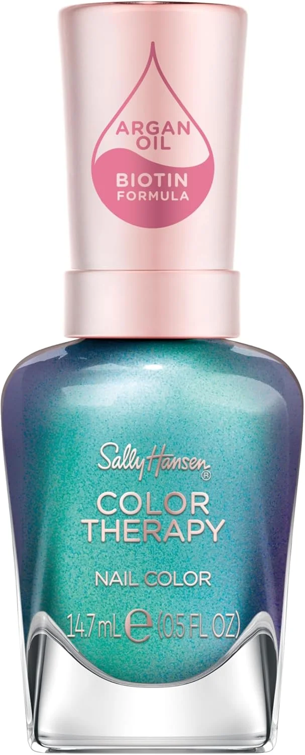 لاک ناخن Sally Hansen Colour Therapy حاوی روغن آرگان، 14.7 میلی لیتر، Reflection Pool