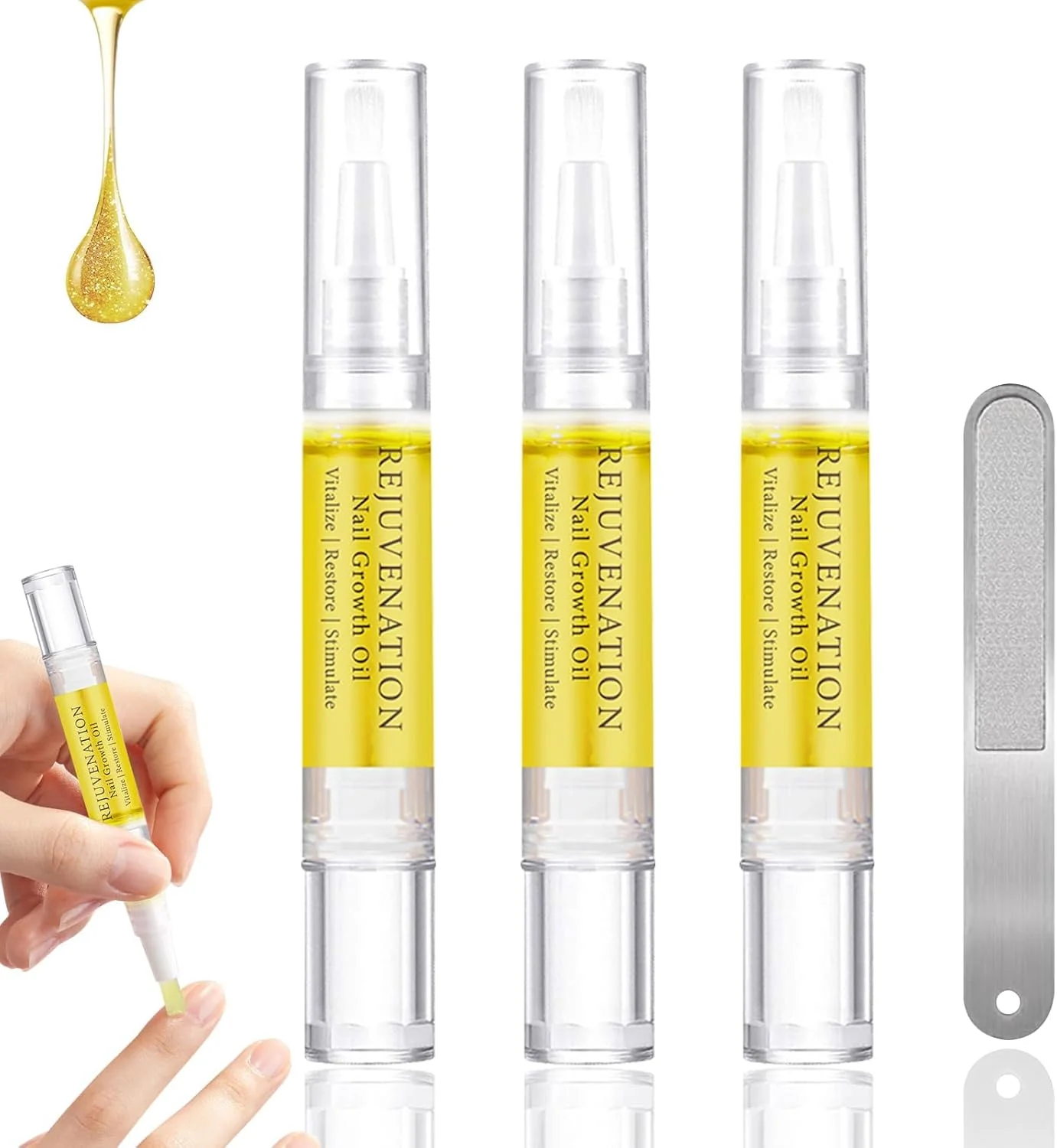 روغن تقویت کننده و رشد ناخن، درمان احیا کننده برای ناخن های شکننده و لایه لایه، روغن مغذی برای ناخن های نازک و آسیب پذیر