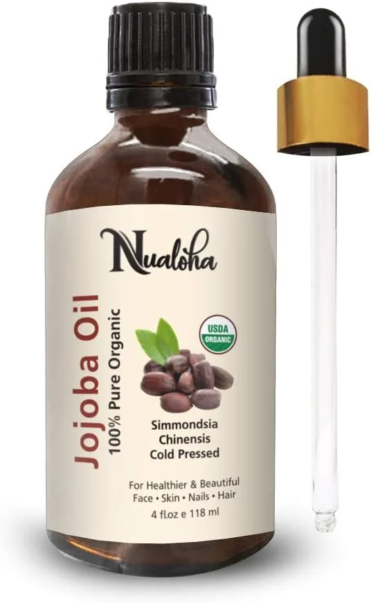 روغن جوجوبا ارگانیک، مرطوب کننده طبیعی خالص با پرس سرد برای صورت، رشد مو، پوست، ناخن و مراقبت از بدن، روغن حامل اساسی - 118 میلی لیتر (جوجوبا)