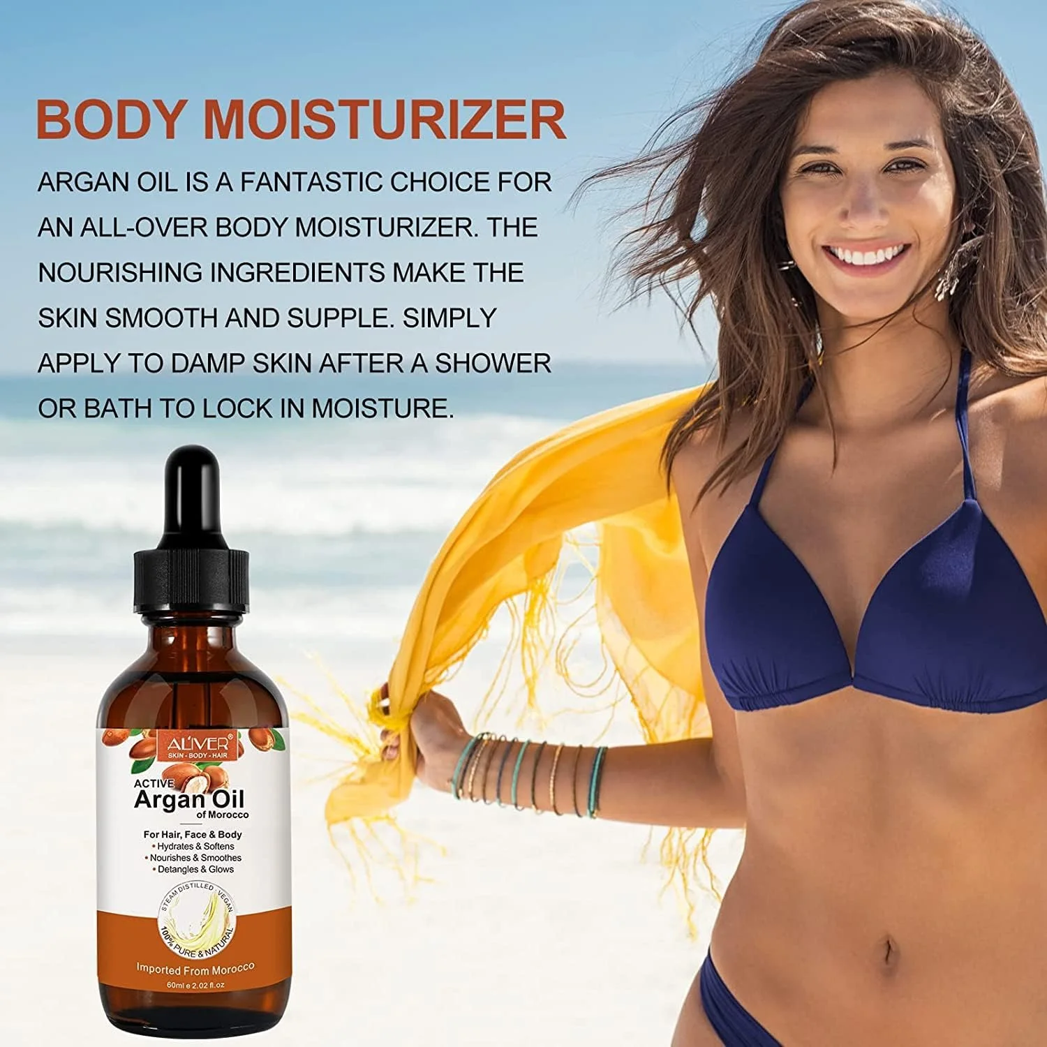 روغن آرگان نیکیتا ویوی 60 میلی لیتر، 100% روغن آرگان ارگانیک مراکشی خالص برای رشد مو، صورت و بدن، روغن آرگان فعال مراکشی پرس سرد، درمان موهای آسیب دیده و پوست خشک، ریش، ناخن و پوست روغن آرگان نیکیتا ویوی 60 میلی لیتر، 100% روغن آرگان ارگانیک مراکشی خالص برای رشد مو، صورت و بدن، روغن آرگان فعال مراکشی پرس سرد، درمان موهای آسیب دیده و پوست خشک، ریش، ناخن و پوست