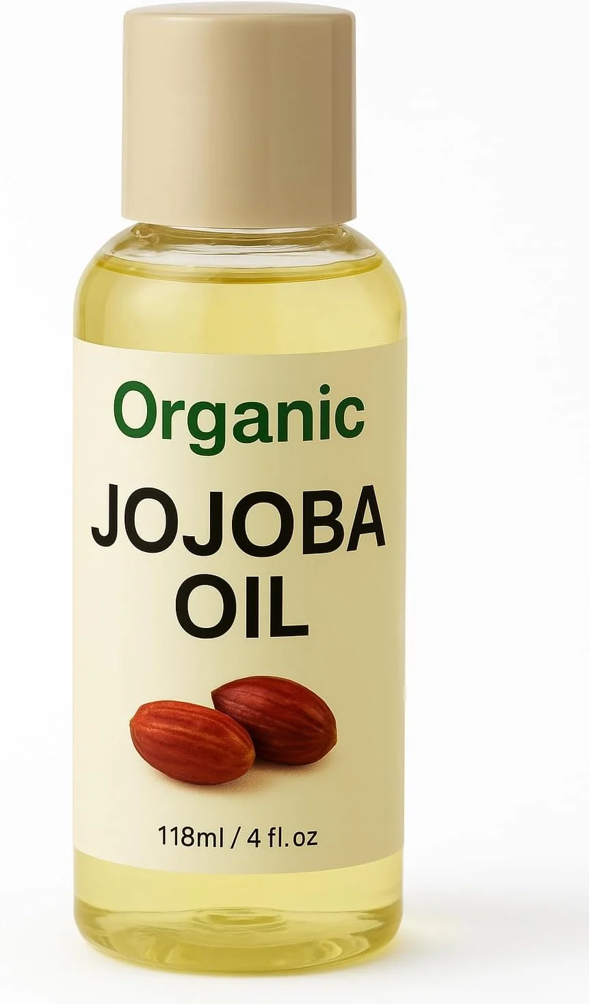 روغن جوجوبا ارگانیک - 100% خالص و طبیعی، پرس سرد | مرطوب کننده برای مراقبت از پوست، ماساژ، مراقبت از مو و رقیق کردن روغن های اساسی 118 میلی لیتر