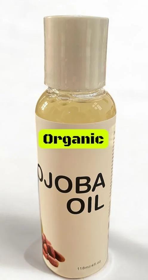 روغن جوجوبا ارگانیک - 100% خالص و طبیعی، پرس سرد | مرطوب کننده برای مراقبت از پوست، ماساژ، مراقبت از مو و رقیق کردن روغن های اساسی 118 میلی لیتر