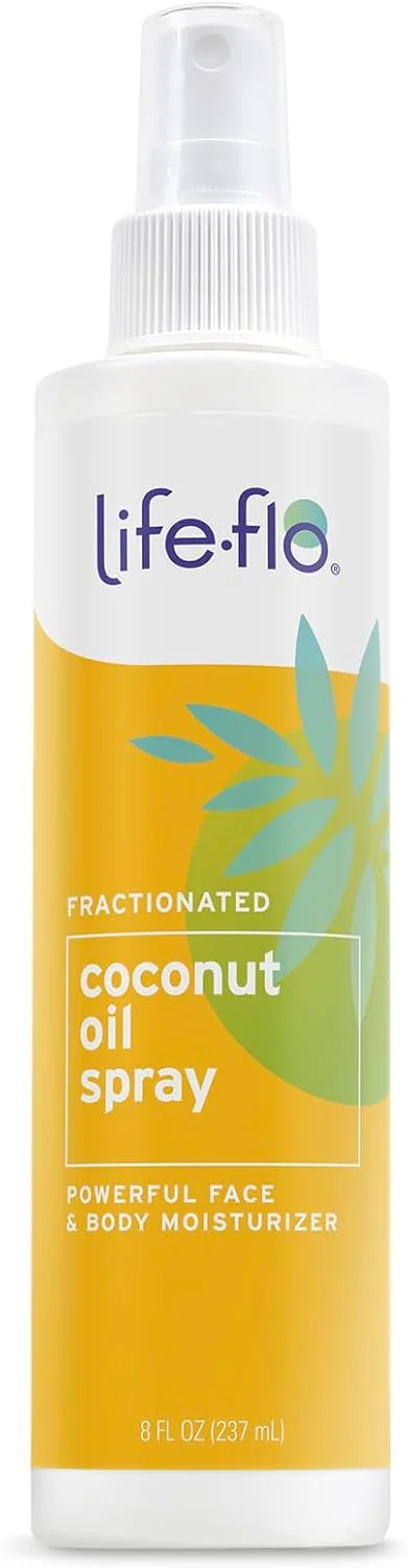 اسپری روغن نارگیل مایع لایف فلو - روغن نارگیل مایع برای پوست، مو و ناخن، روغن سبک صورت، مرطوب کننده بدن، روغن کوتیکول، ضد حساسیت، عدم تست روی حیوانات، 236 میلی لیتر