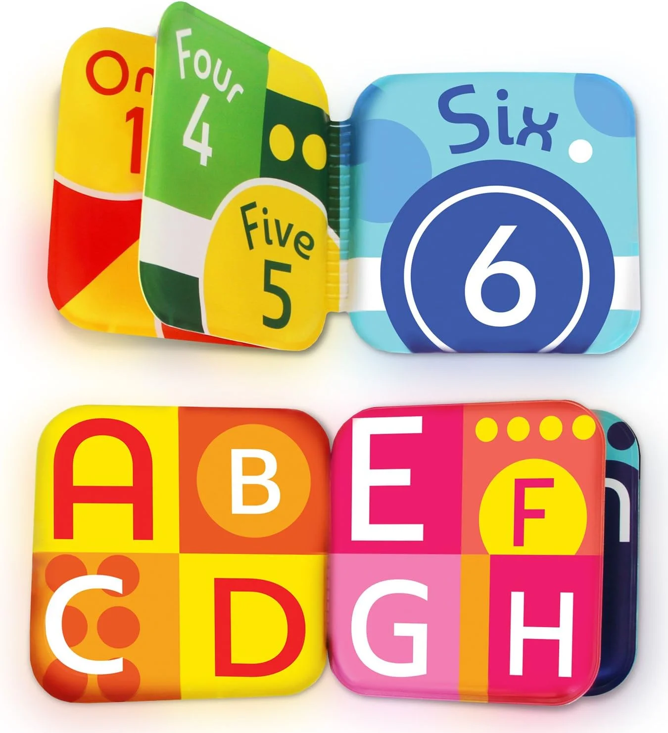 کتاب‌های حمام شناور کودک BabyBibi. اسباب بازی های حمام آموزشی کودکان. اسباب بازی های ضد آب برای حمام نوزادان. اسباب بازی های حمام آموزشی کودکان (مجموعه 4 عددی: میوه، اقیانوس، ABC، اعداد)