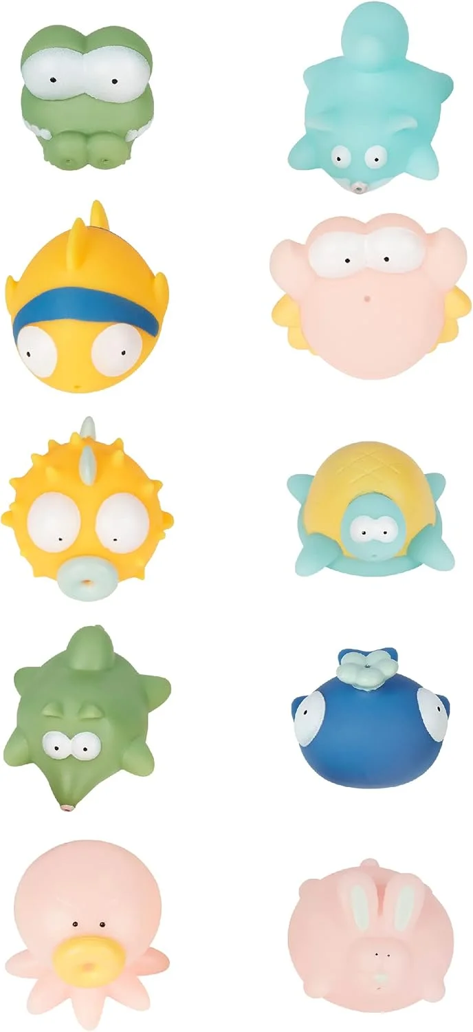 ست ۱۰ تکه اسباب بازی حمام بادابول مدل Rigolos Splash