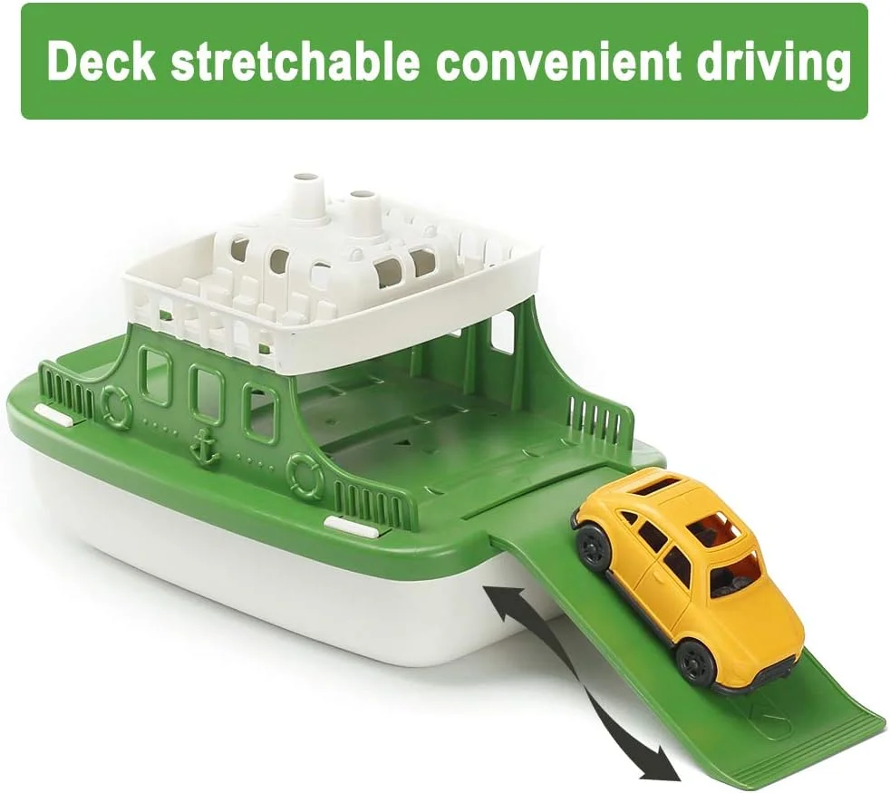 اسباب بازی قایق حمام، مجموعه 11 تکه با 4 مینی ماشین و 6 قایق آب پاش - اسباب بازی های شناور برای وان حمام، دستشویی، استخر، ساحل - کودکان نوپا، پسران و دختران