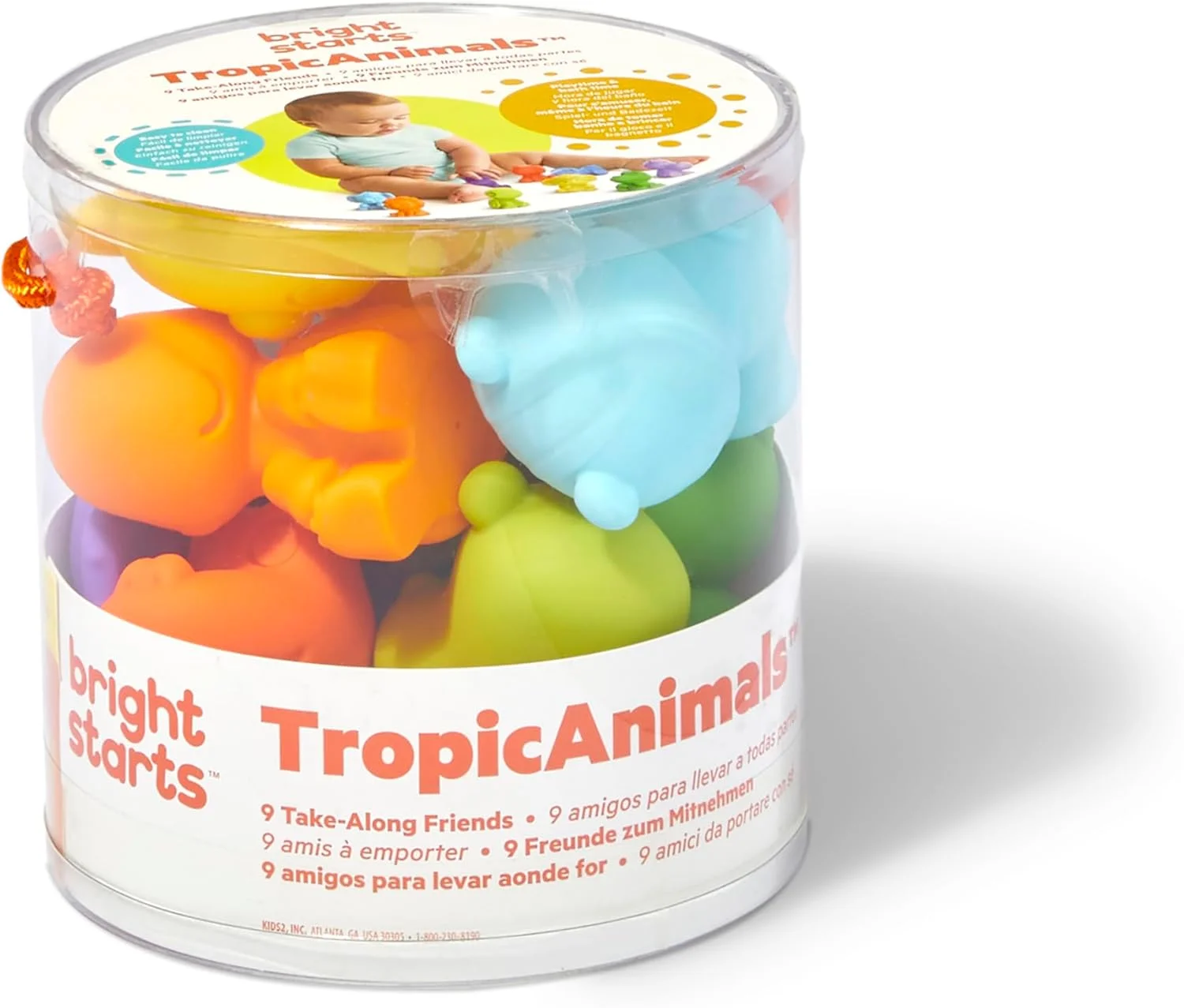 ست نه عددی حیوانات استوایی Bright Starts، همراهان همیشگی