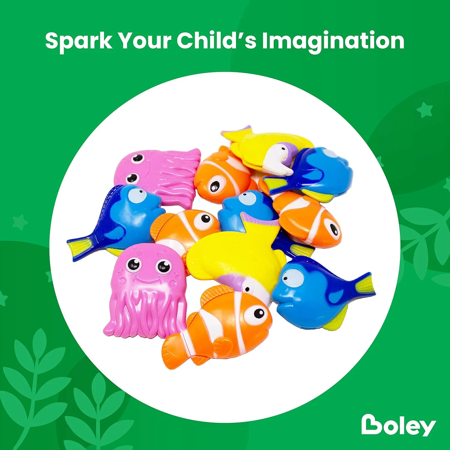 مجموعه 14 عددی اسباب بازی استخر تور ماهیگیری و شیرجه بولی - اسباب بازی ماهی و تور زیر آب برای مهمانی های استخر تابستانی، عالی به عنوان هدیه مهمانی