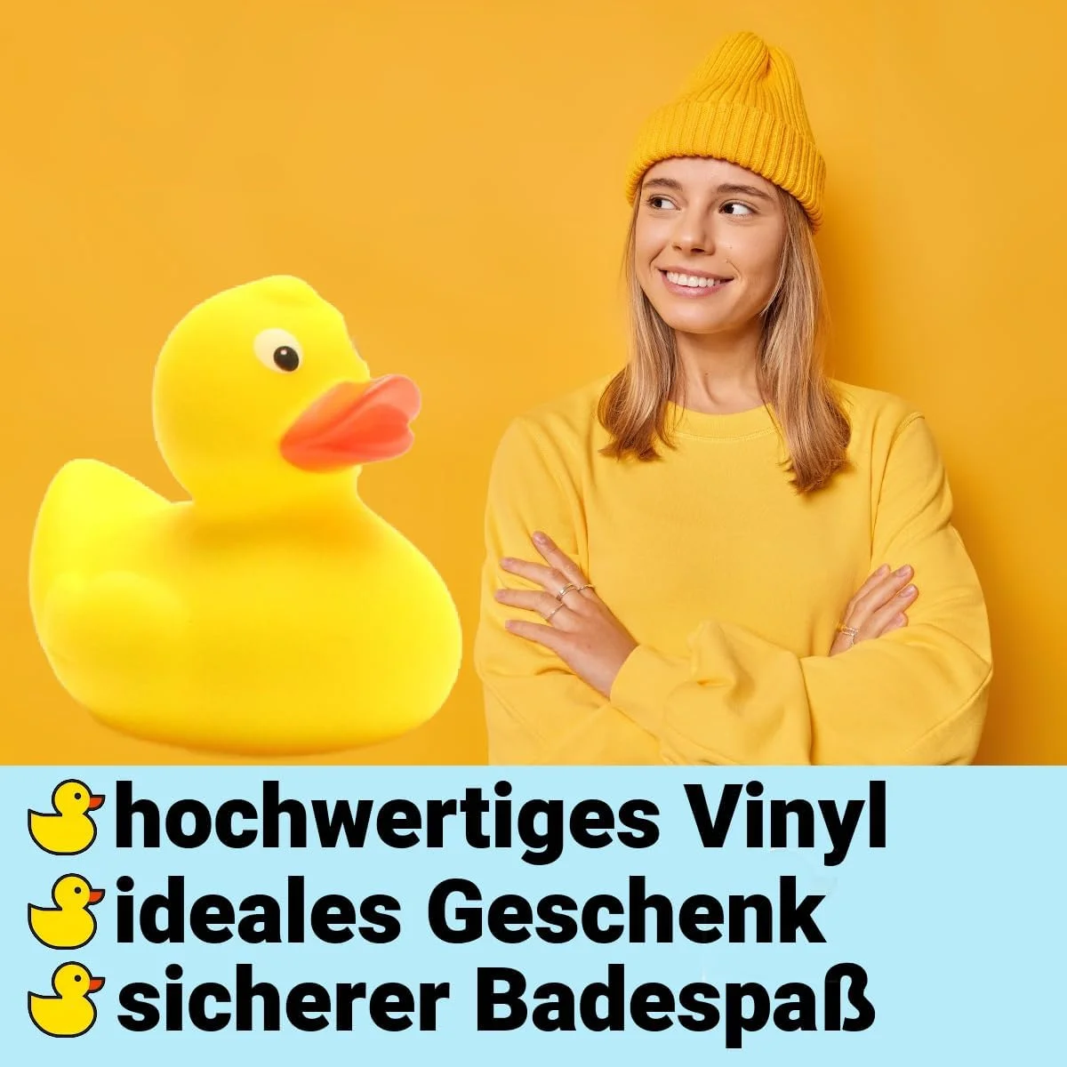 اردک حمام مدل تمشک زرد - یک اردک پلاستیکی کلاسیک - اردک پلاستیکی - طول: 8.5 سانتی متر - هدیه برای کودکان - هدیه برای کلکسیونرها