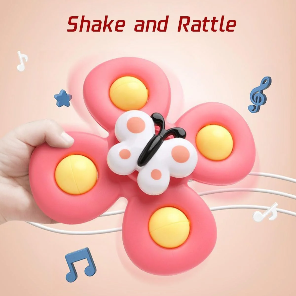 اسباب بازی های چرخشی فنجانی مکنده 3 عددی، اسباب بازی های حسی جدید، اسباب بازی های حمام برای کودکان نوپا، هدیه تولد کودکان، اسباب بازی های مکنده پنجره (مدل 2)