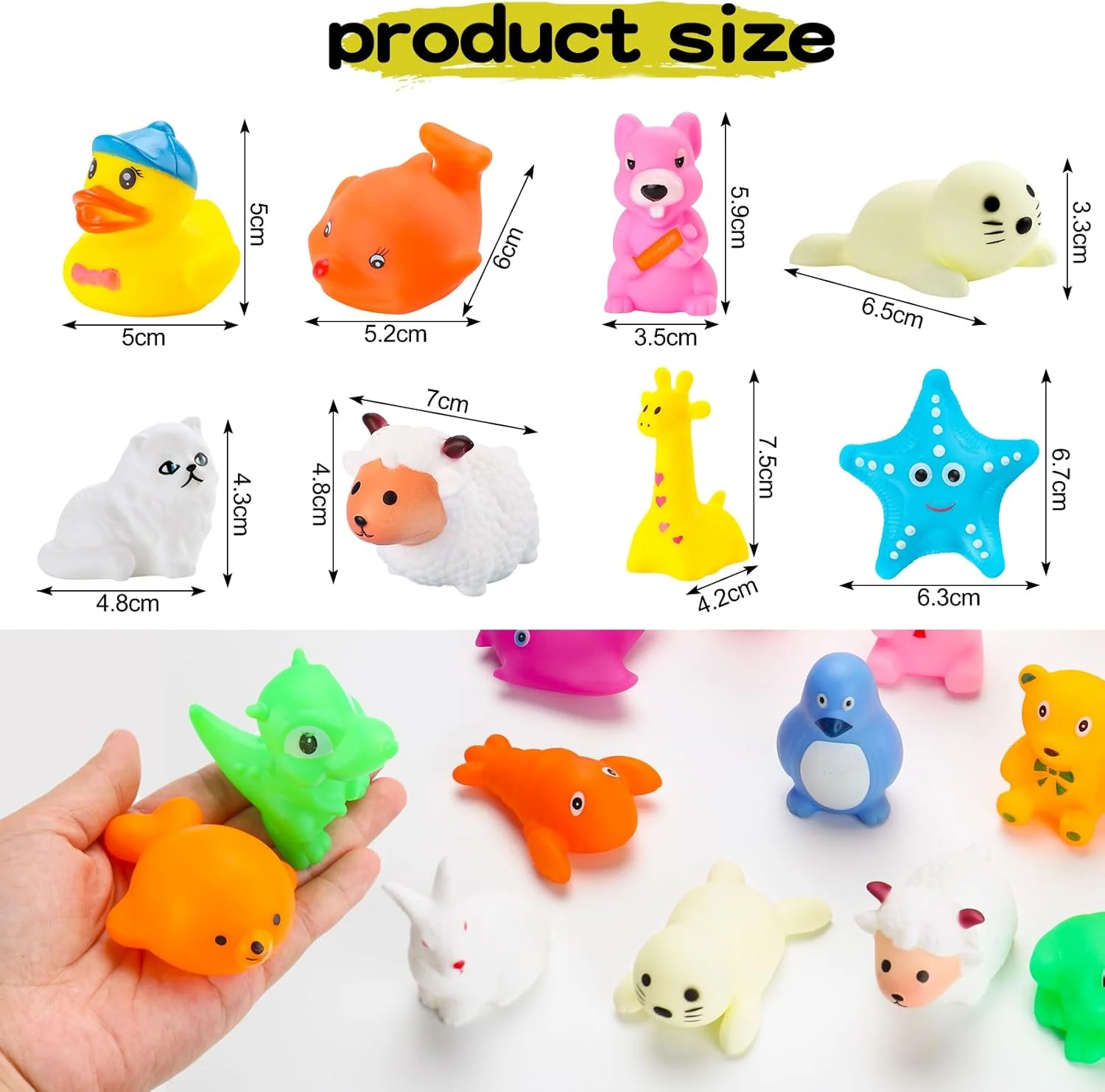 بسته 30 عددی اسباب بازی حمام کودک، اسباب بازی های آبی، اسباب بازی استخر وان حمام، حیوانات آبی، اسباب بازی حمام برای کودکان پیش دبستانی، دکوراسیون و هدیه مزرعه دریایی شناور