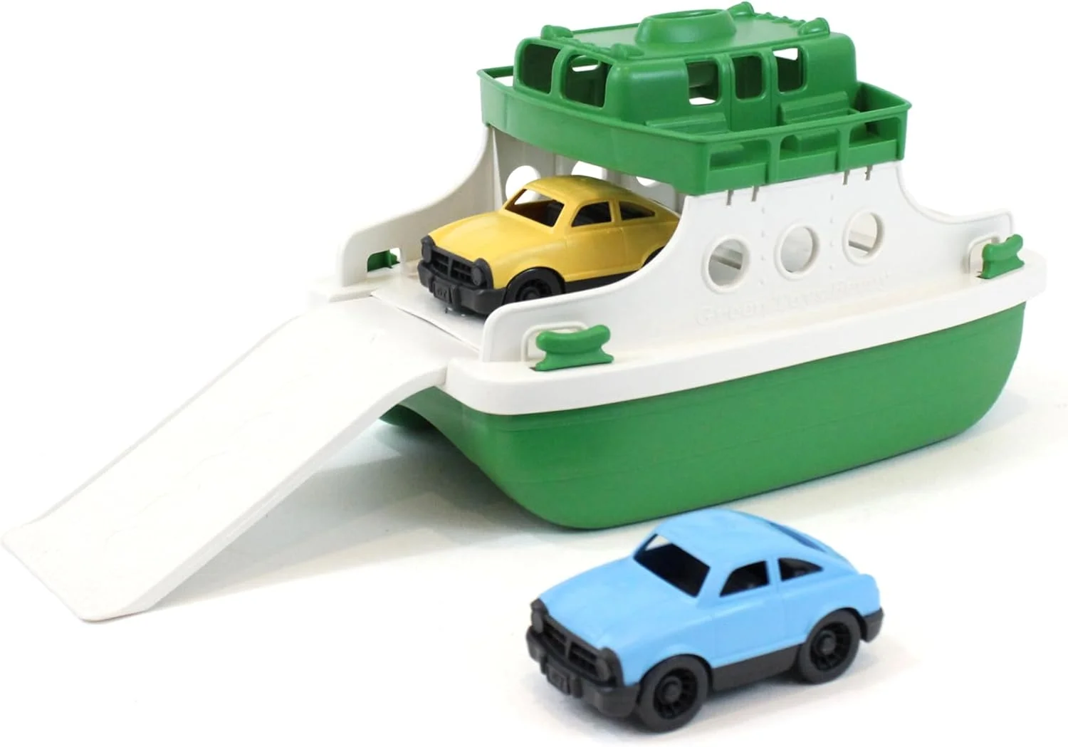 اسباب بازی قایق مسافربری گرین تویز، 25.4x16.8x16 سانتیمتر، سبز/سفید