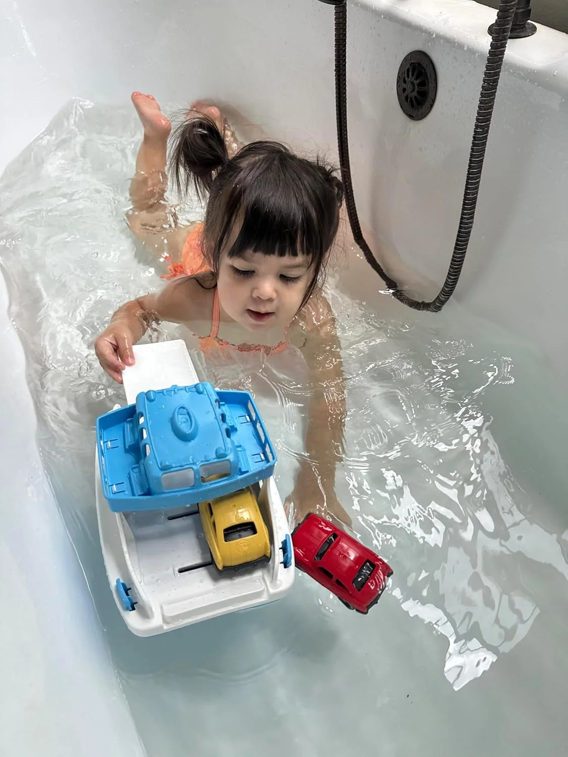 اسباب بازی قایق مسافربری گرین تویز، 25.4x16.8x16 سانتیمتر، سبز/سفید