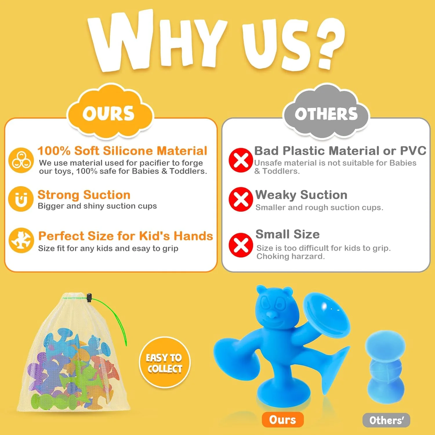 اسباب بازی های فنجانی مکشی برای کودکان، اسباب بازی های حمام بدون سوراخ برای کودکان 1-3 ساله، اسباب بازی های حمام کودکان نوپا، اتصال، ساخت، ایجاد اسباب بازی های مکشی (18 قطعه)