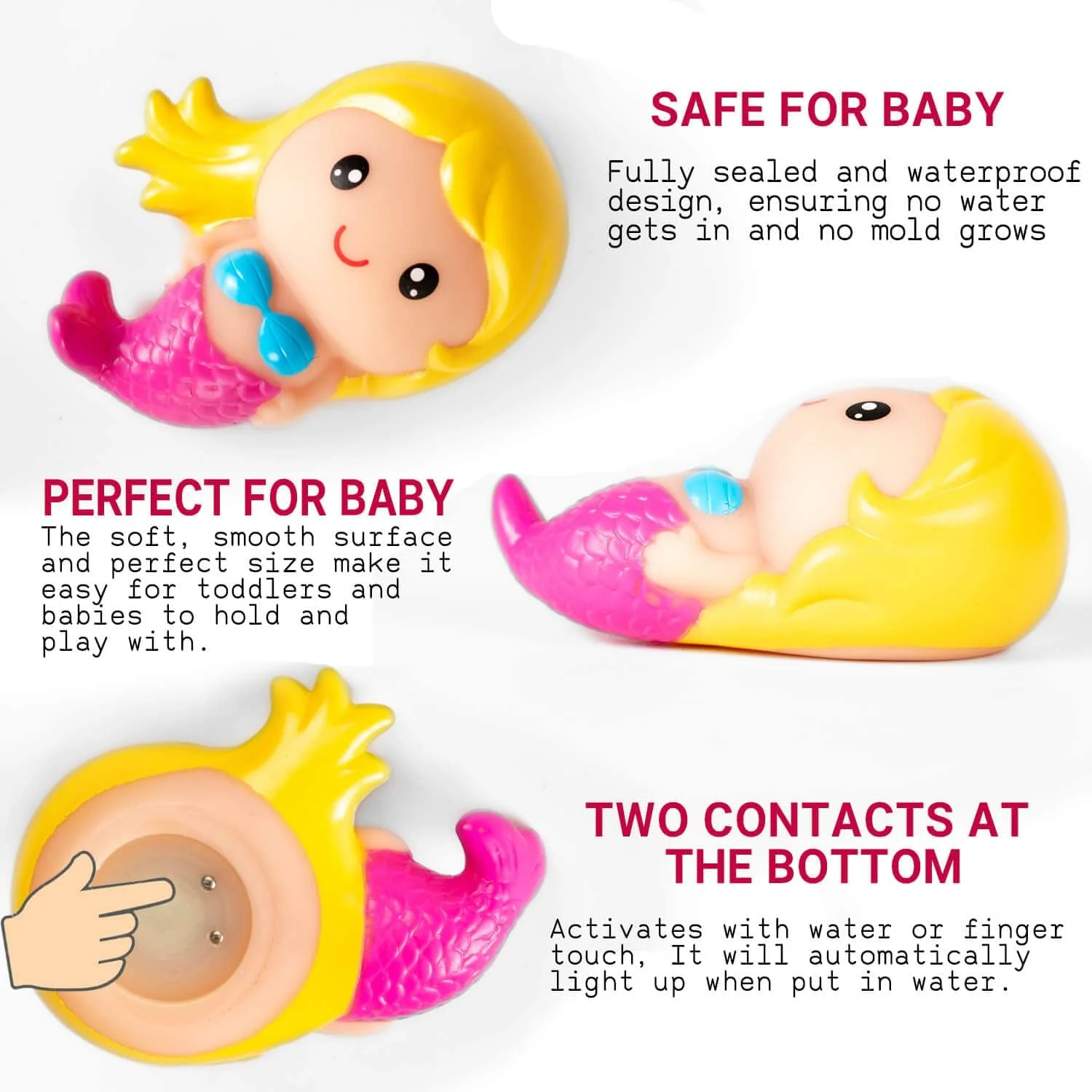 اسباب بازی حمام کودک نوپا، بسته 8 عددی اسباب بازی های چراغ دار - اسباب بازی وان حمام با نور LED رنگارنگ چشمک زن برای کودکان و نوزادان شامل کوسه، دلقک ماهی، جغد، تک شاخ، اختاپوس، دلفین، دایناسور و پری دریایی