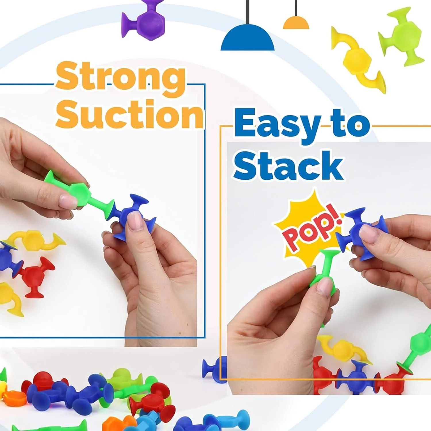 48 قطعه اسباب بازی مکشی، اسباب بازی حمام کودک، اسباب بازی های حسی فنجانی مکش تعاملی سیلیکونی با تخم دایناسور، هدایای بازی های آموزشی برای کودکان 3، 4، 5، 6، 7 ساله