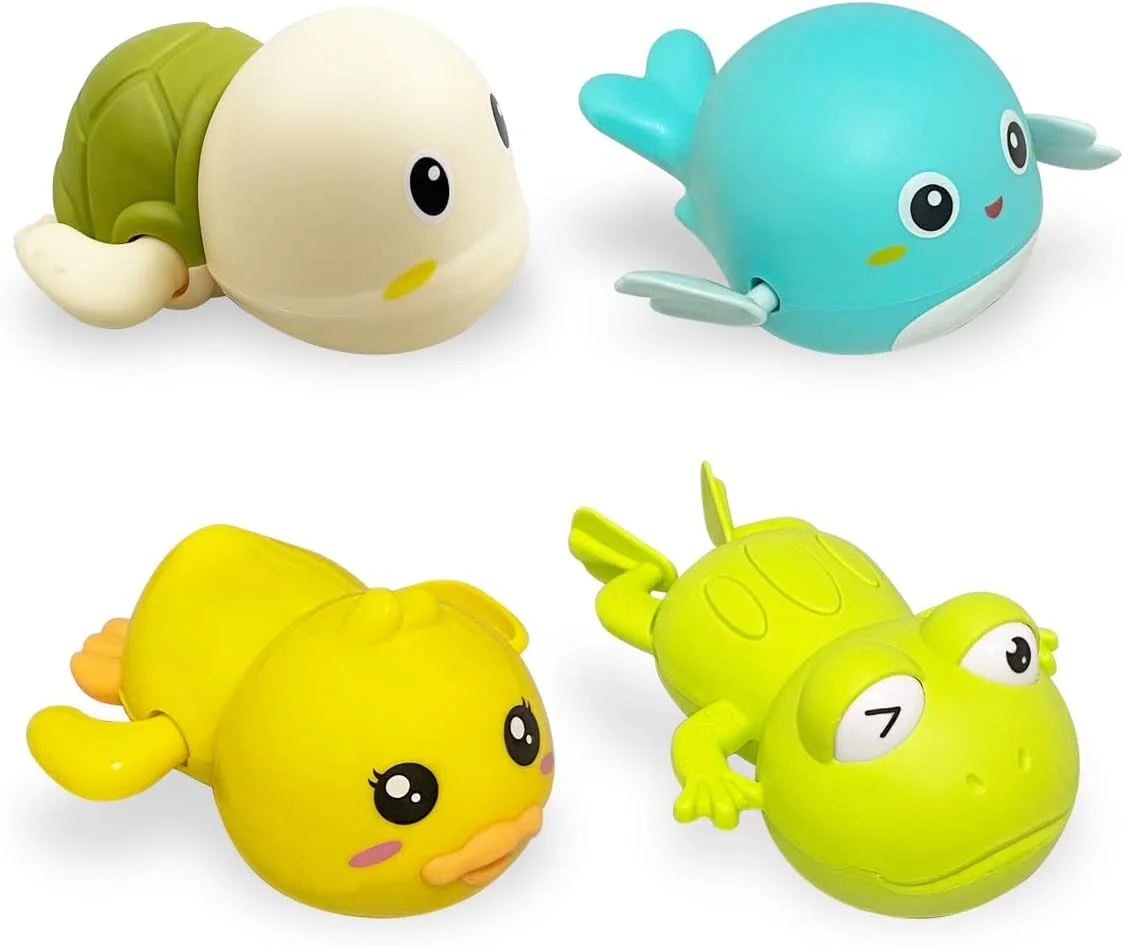 جوفان بسته 4 عددی اسباب بازی های فشاری حمام با طرح کریسمس