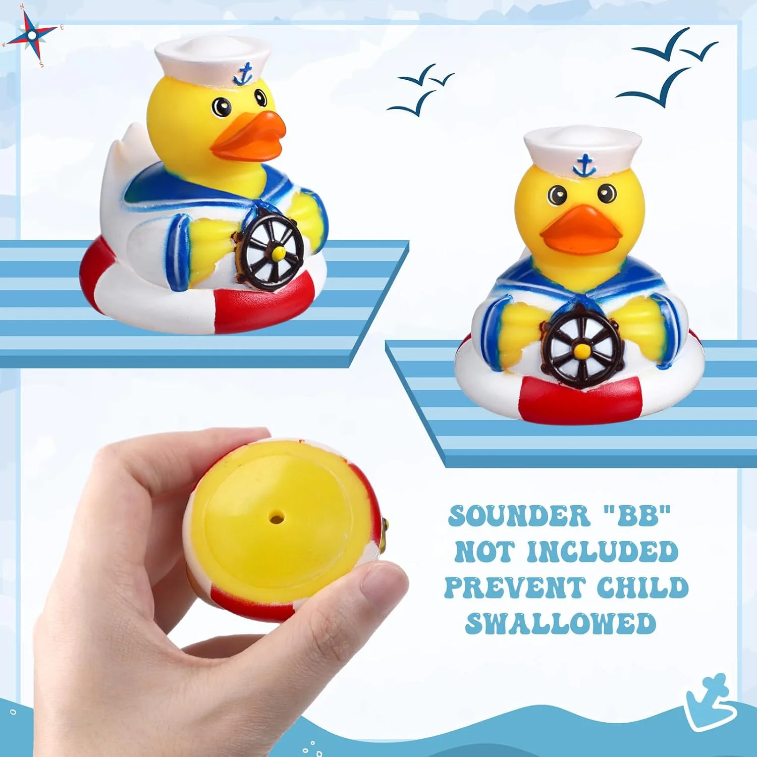 96 عدد اردک لاستیکی کشتی کروز 2 اینچی، اسباب بازی کشتی بادبانی فله ای دریایی برای هدیه مهمانی کارناوال، مشوق های کلاسی، اسباب بازی استخر وان حمام