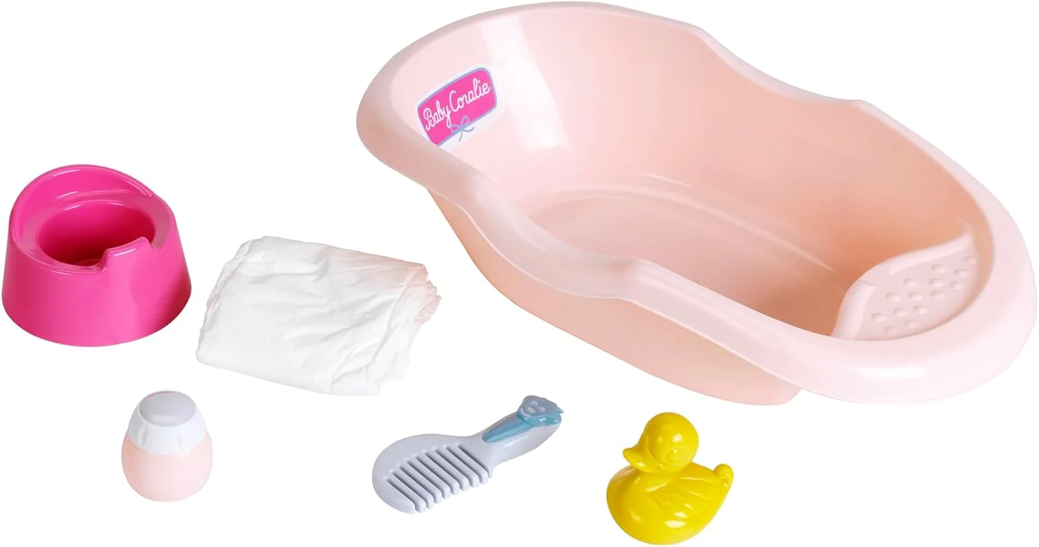 وان حمام کودک کورالی تئو 1678 به همراه لوازم جانبی حمام و مراقبت و یک اردک لاستیکی بامزه | اسباب بازی برای کودکان بالای 3 سال