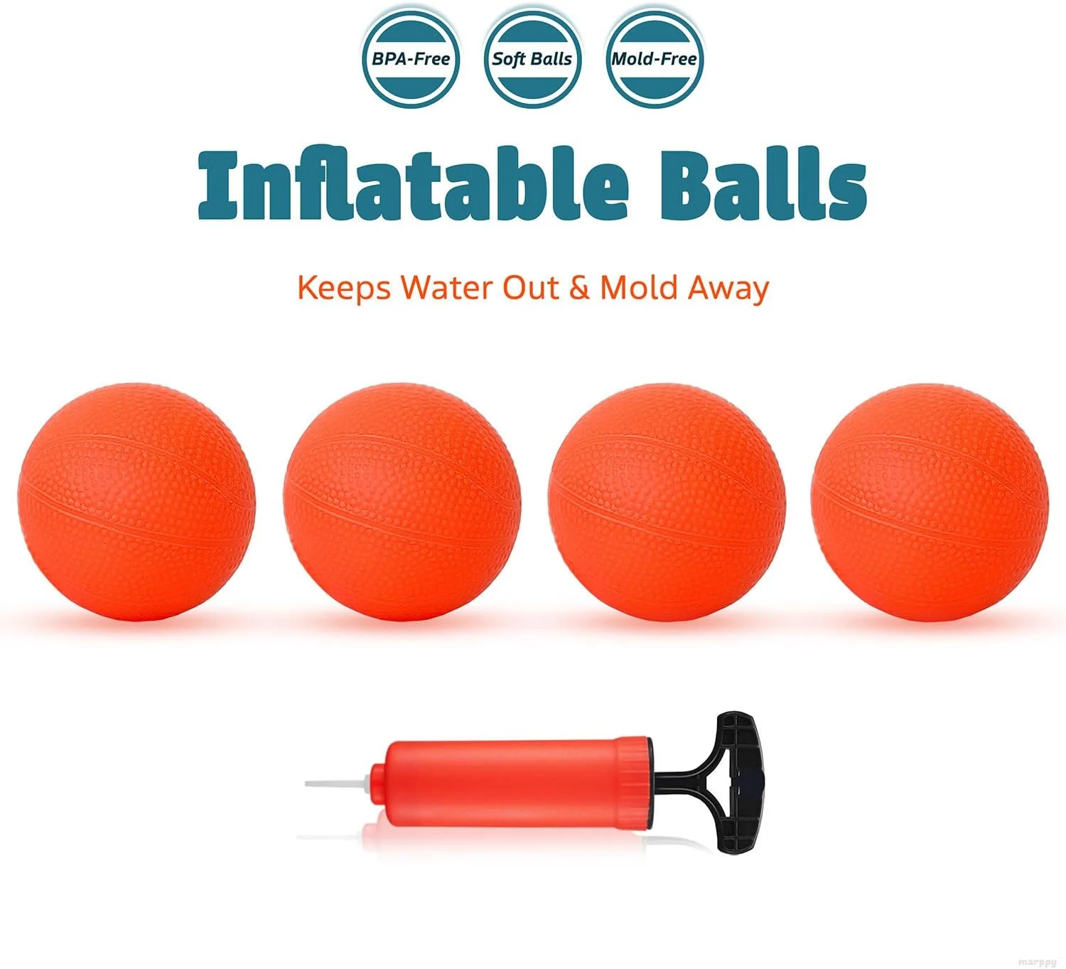 اسباب بازی حمام - حلقه بسکتبال وان حمام برای کودکان و نوپایان - اسباب بازی های حمام بدون کپک با چسبانک - 4 توپ نرم و بدون سوراخ - اسباب بازی های وان حمام برای کودکان، نوپایان، پسران و دختران - حلقه بسکتبال کوچک