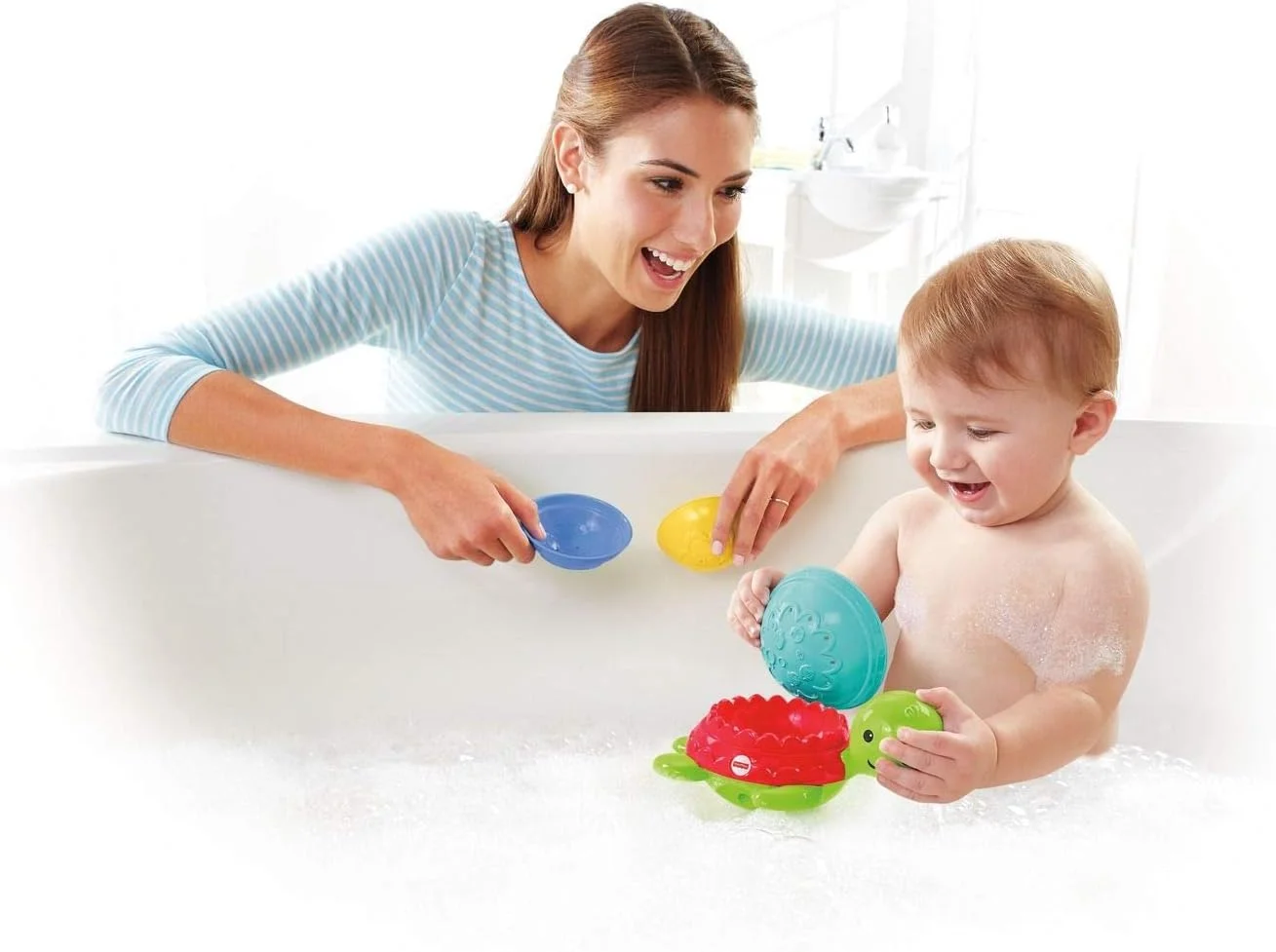 اسباب بازی لاک پشت استکینگ و استرین فیشر پرایس متل مدل DHW16