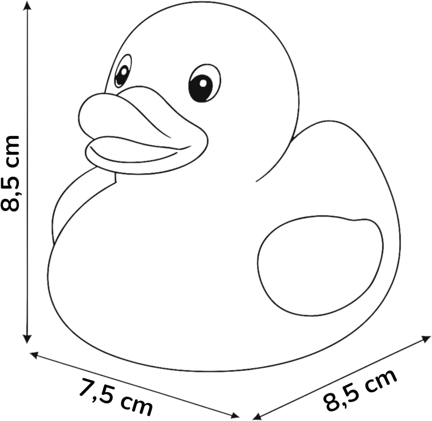 اردک حمام صدادار MIJOMA، اردک های شنای زیبا برای کودکان و بزرگسالان، اردک های حمام بادوام برای بازی، جمع آوری و تزئین (کیوپید)