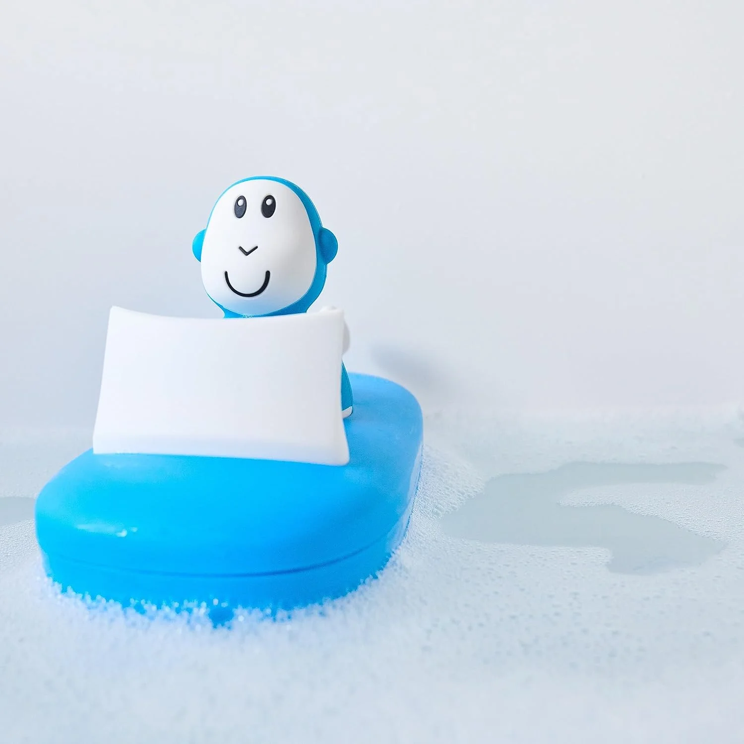 ست قایق حمام میمون کبریتی، اسباب بازی حمام، یادگیری حسی، قایق اسباب بازی روشن برای نوزاد و 1 اسباب بازی رنگارنگ الاکلنگی، گرفتن آسان، 12 ماهه و بالاتر، آبی