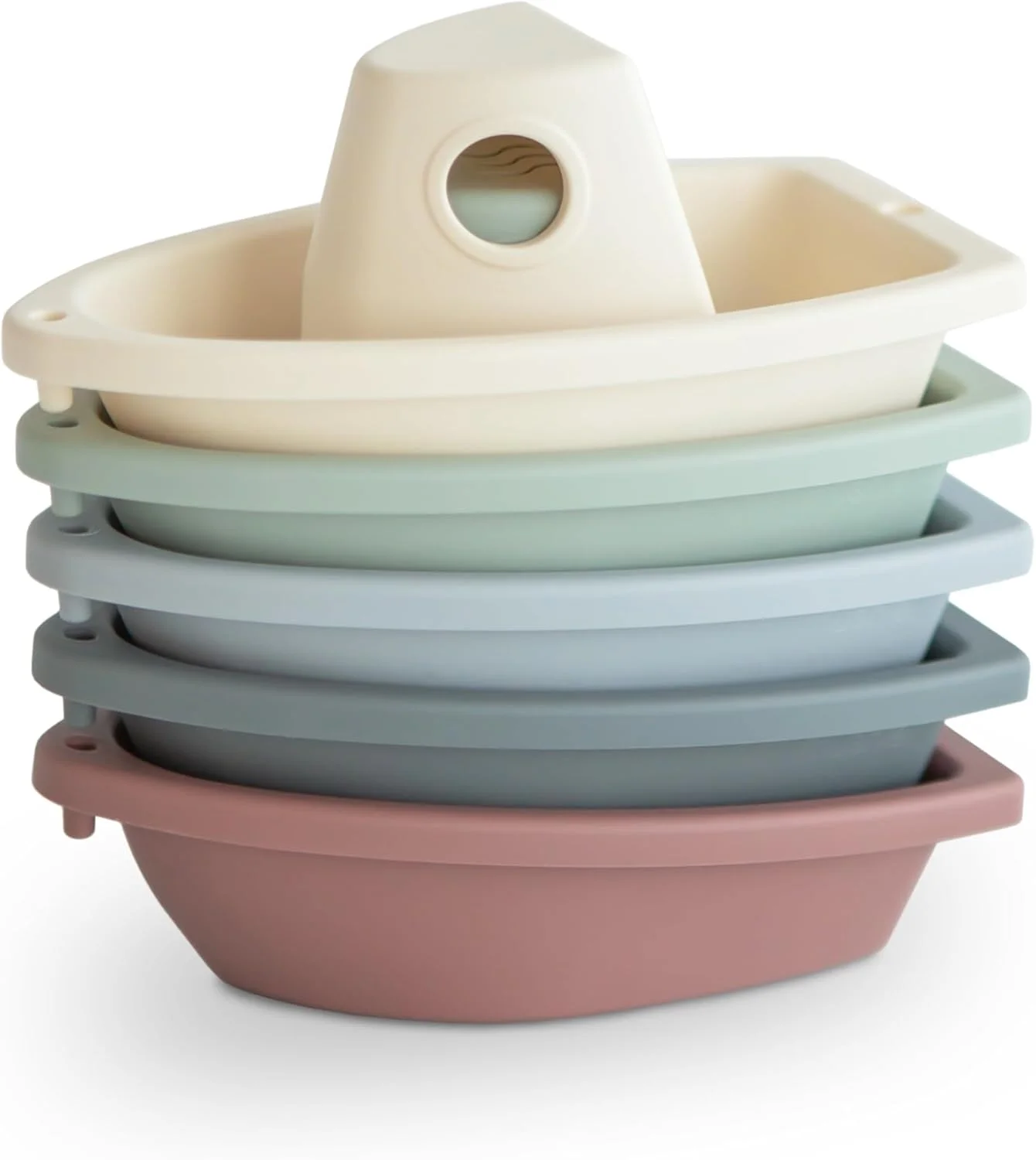 اسباب بازی حمام موشی، 5 قایق اسباب بازی حمام برای کودکان | ساخته شده از پلاستیک PP برای سرگرمی در حمام | ساخت دانمارک (اورجینال)