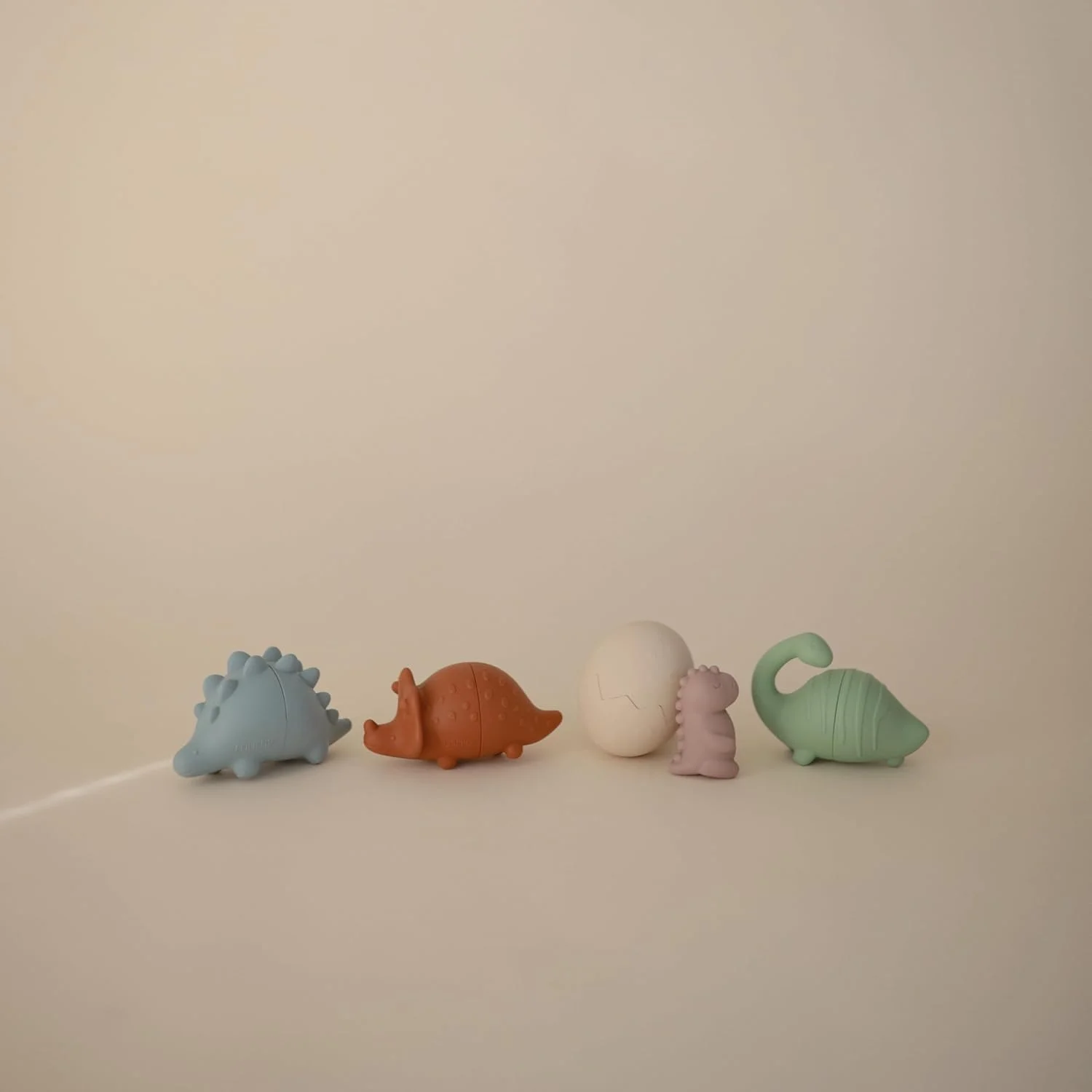 ست اسباب بازی حمام دایناسور موشی برای کودکان نوپا | 100% سیلیکون درجه غذایی | بدون کپک، بسته 5 عددی