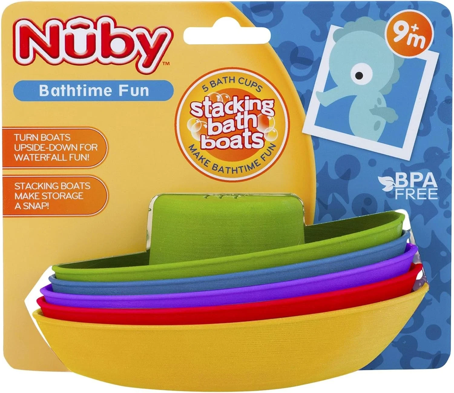 قایق های حمام تودرتوی نابی - بسته 5 عددی