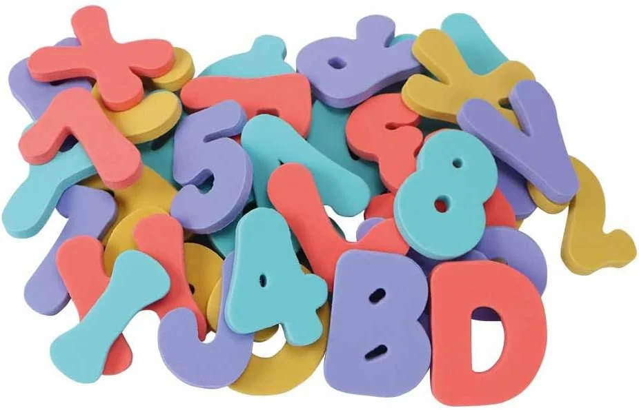 اسباب بازی حروف و اعداد نرم حمام نابی، سرگرمی و فعالیت برای نوزادان و کودکان