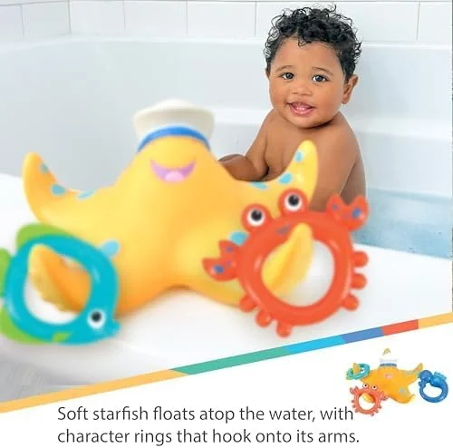 اسباب بازی حمام اختاپوس شناور نابی برای بازی کودکان نوپا/ نوزادان - 18 ماه به بالا، 1 عدد بنفش، چند رنگ