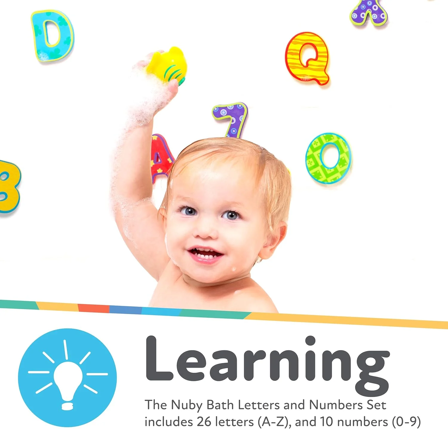 مجموعه حروف الفبا 36 تکه ای حمام نوبی