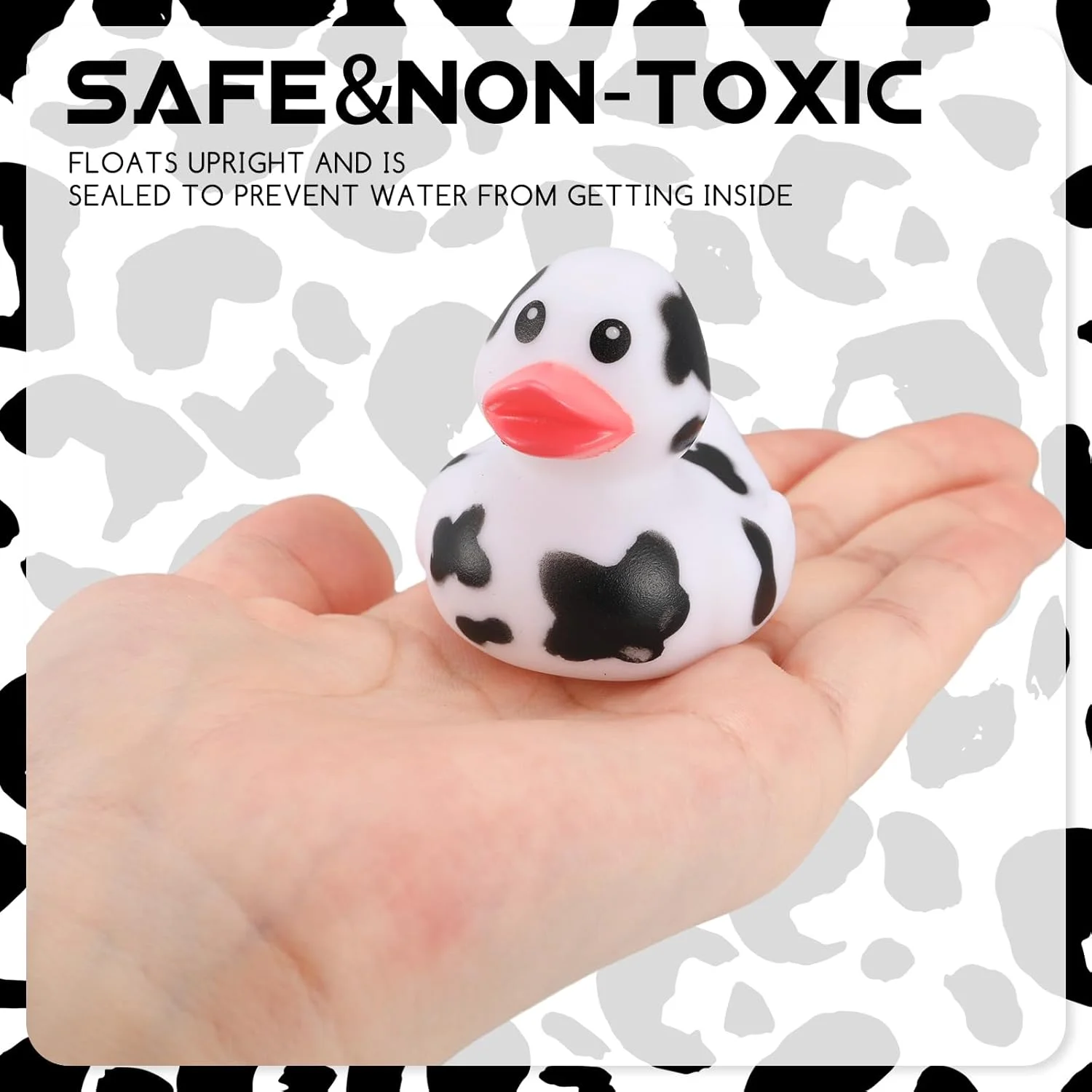 24 عدد اردک لاستیکی طرح گاو و اردک مینیاتوری، اسباب بازی حمام کودک، تم کابوی، جشن تولد، مهمانی وان حمام، تزئینات مهمانی استخر