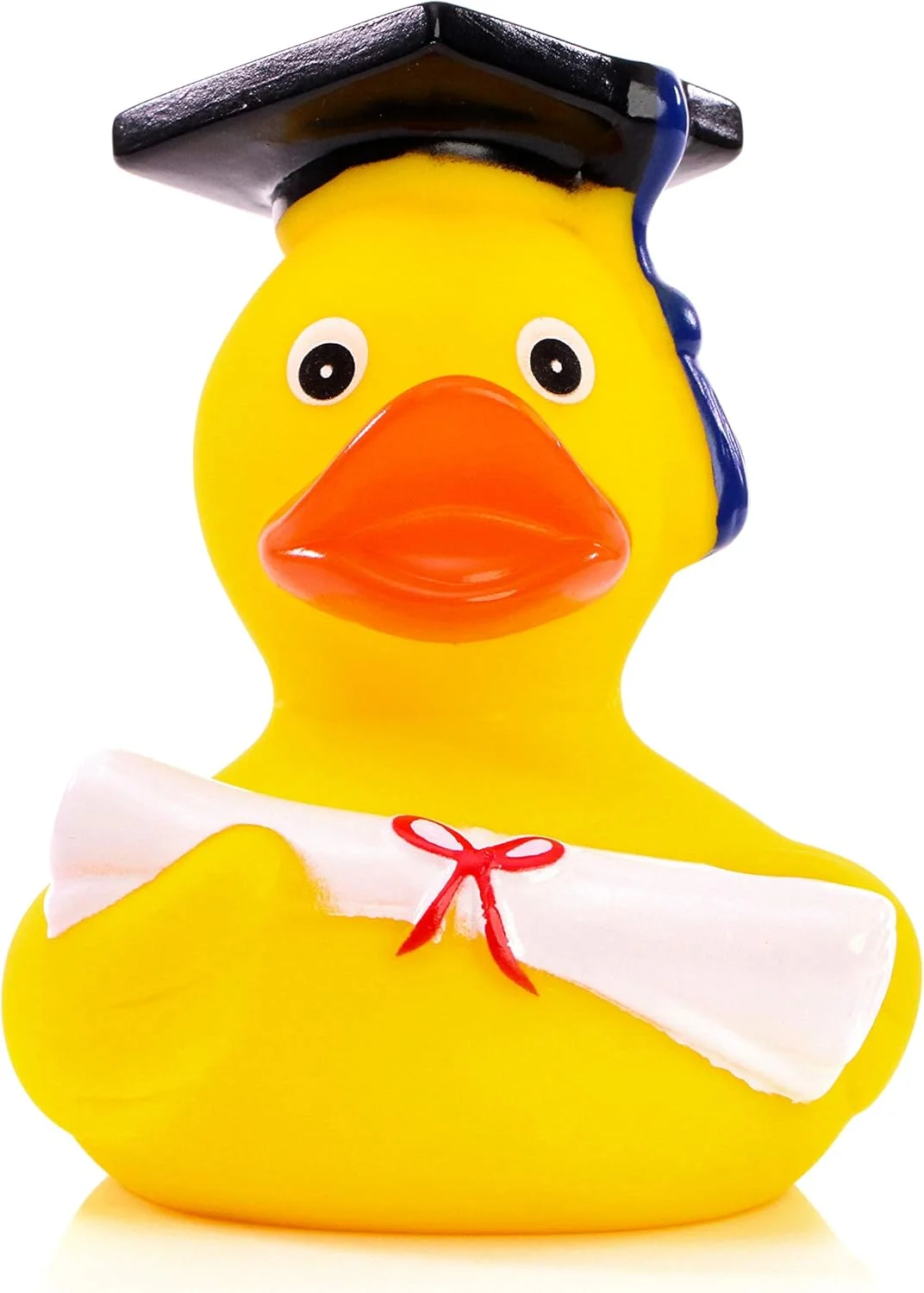اردک حمام اشنابلز فارغ التحصیل - هدیه برای دانشجویان لیسانس و فوق لیسانس - طلسم شانس خنده دار و اصیل - اردک اسباب بازی تزئینی برای وان حمام