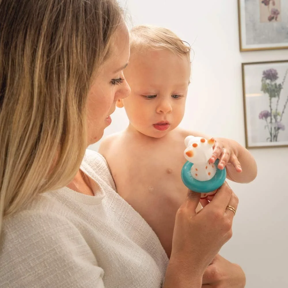 اسباب بازی حمام مدل زرافه سوفی