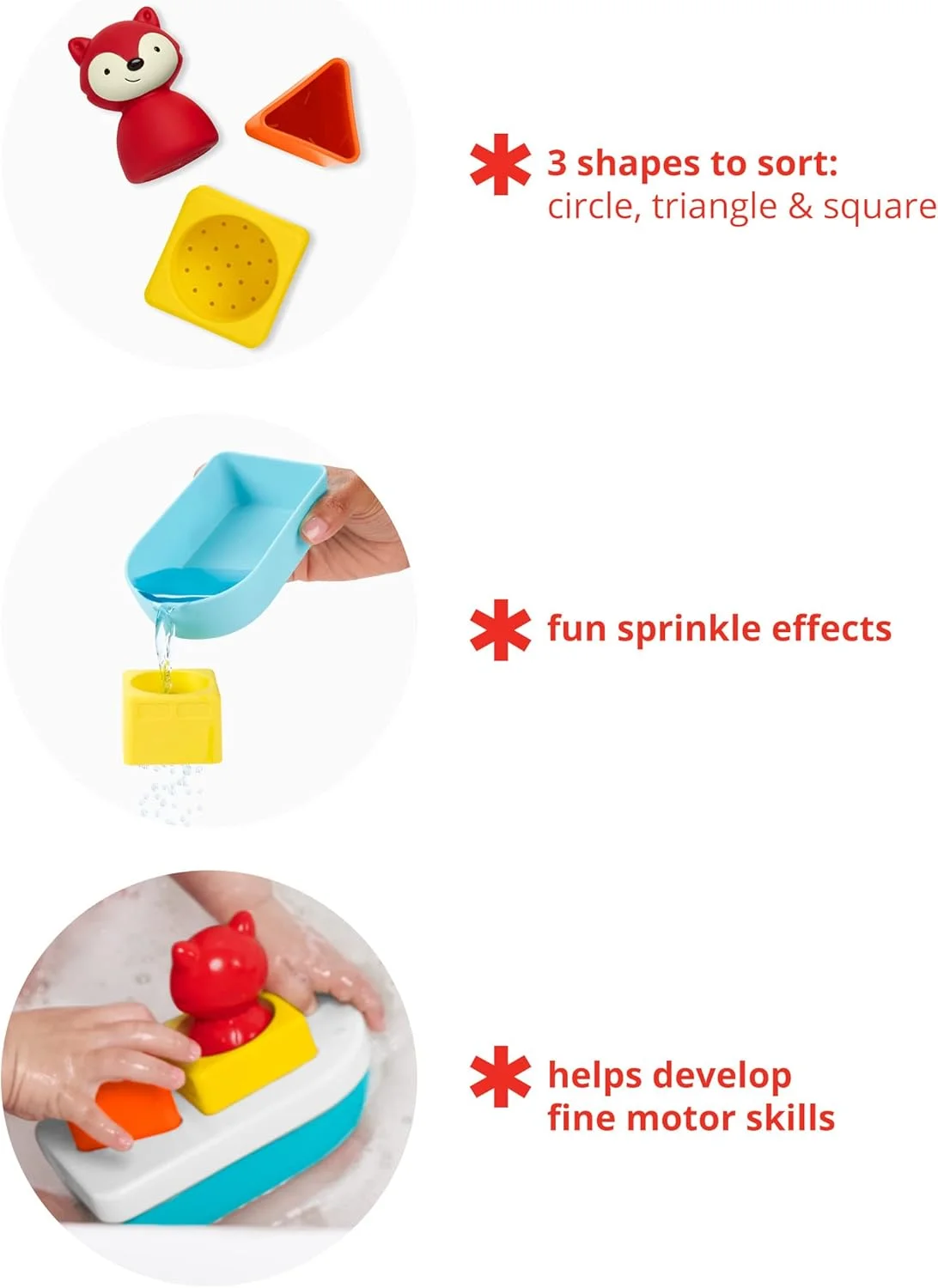 اسباب بازی حمام قایق شناور و مرتب کننده Skip Hop، اسباب بازی حمام برای کودکان نوپا